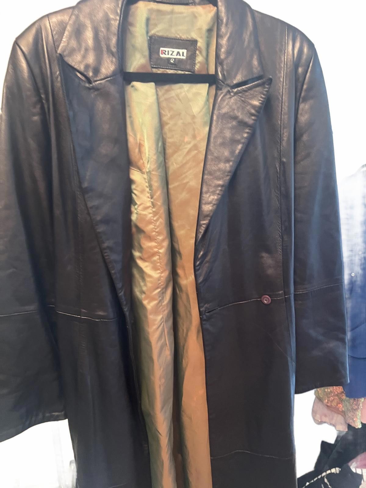 Emiliano Rinaldi Rizal Bronze Vintage Lamb Leather Women's Trench Coat sz 42 Size L / US 10 / IT 46 - 4 Thumbnail