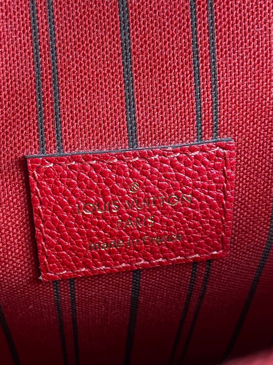 Louis Vuitton Louis Vuitton Red Monogram Empreinte Pochette Metis Size ONE SIZE - 15 Thumbnail