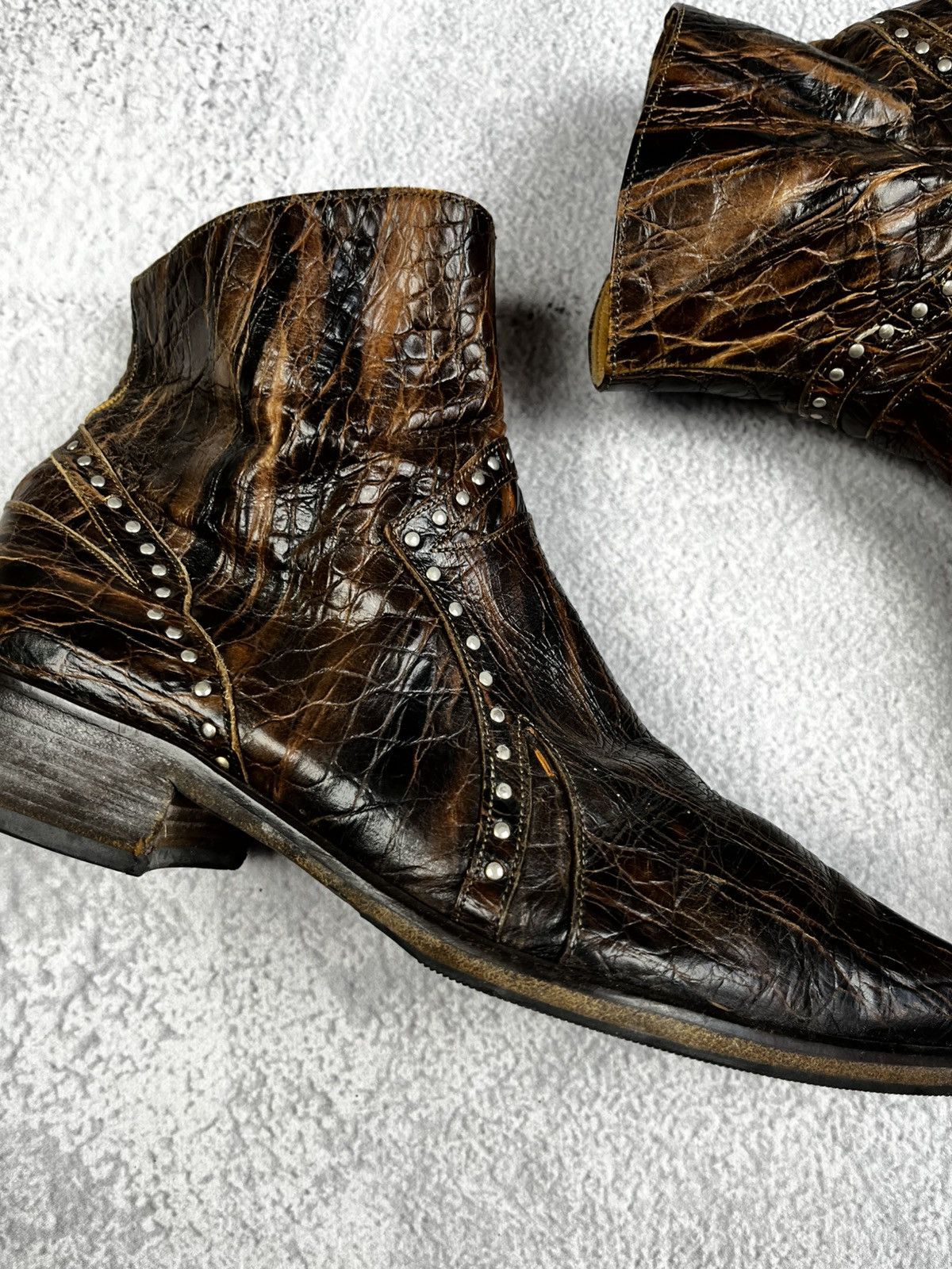 Vintage Leather boots avant garde style vintage size 41 Size US 8 / EU 41 - 2 Thumbnail