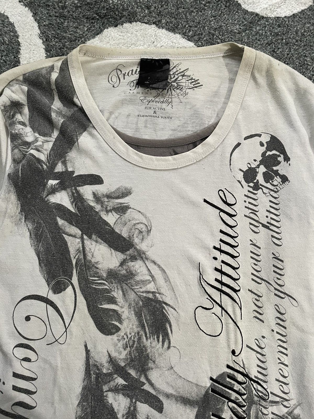 Japanese Brand DOUBLE LAYER B ONE SOUL SKULL LONG SLEEVE Size US M / EU 48-50 / 2 - 3 Thumbnail
