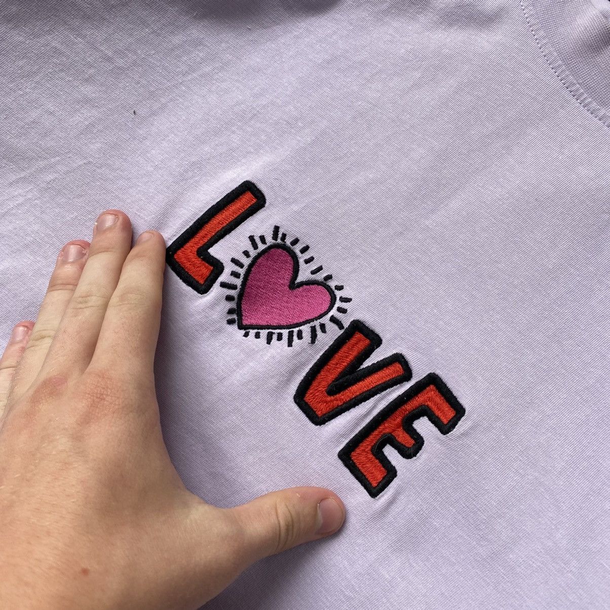 Keith Haring Designer Kaith Haring Big Logo luxury streetwear tee Size US M / EU 48-50 / 2 - 7 Thumbnail