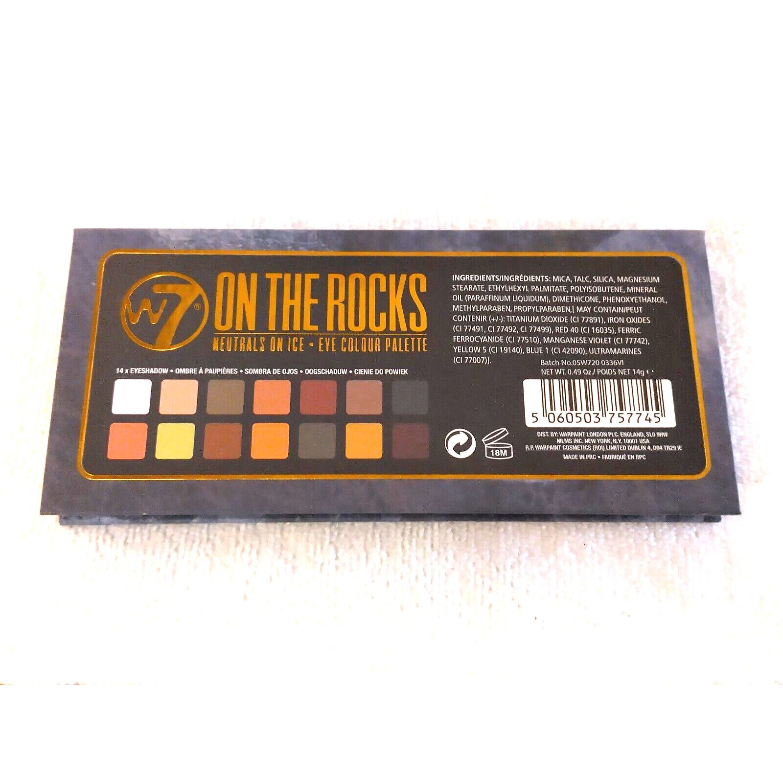 Other W7 On The Rocks Eye Colour Palette Neutrals On Ice 14 Shades Size ONE SIZE - 3 Thumbnail