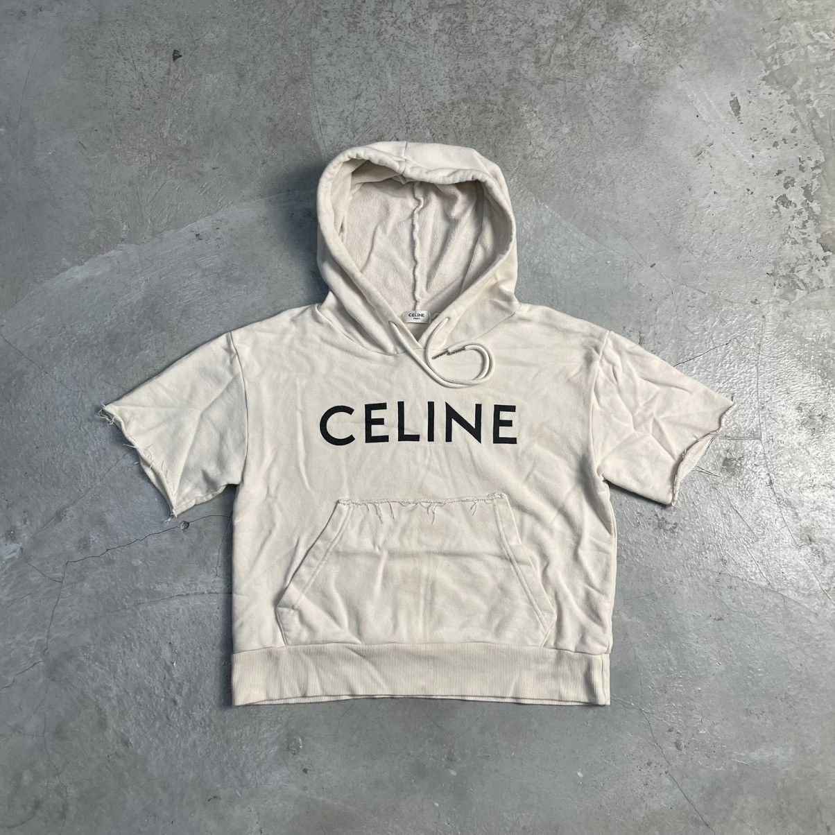 Celine Celine distress hoodie Size US XXS / EU 40 - 1 Thumbnail