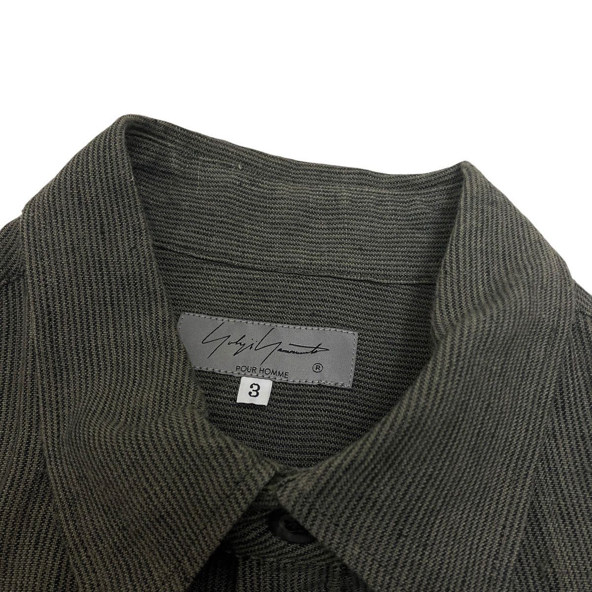 Yohji Yamamoto Yohji Yamamoto pour homme linen striped shirt Size US L / EU 52-54 / 3 - 5 Thumbnail