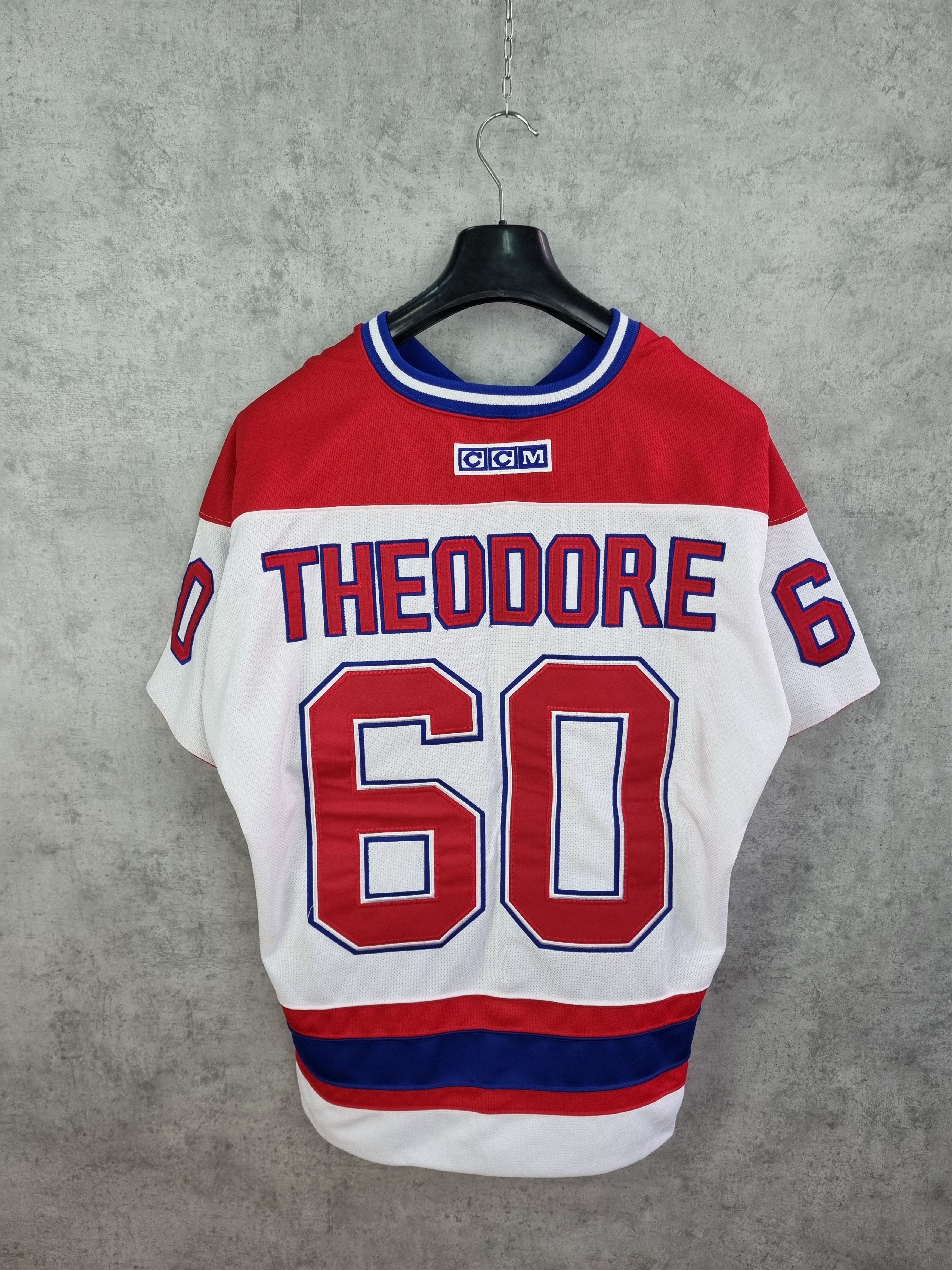 NHL × Vintage NHL CCM THEODORE RUGBY Air Knit Vintage Jersey Size US L / EU 52-54 / 3 - 4 Thumbnail