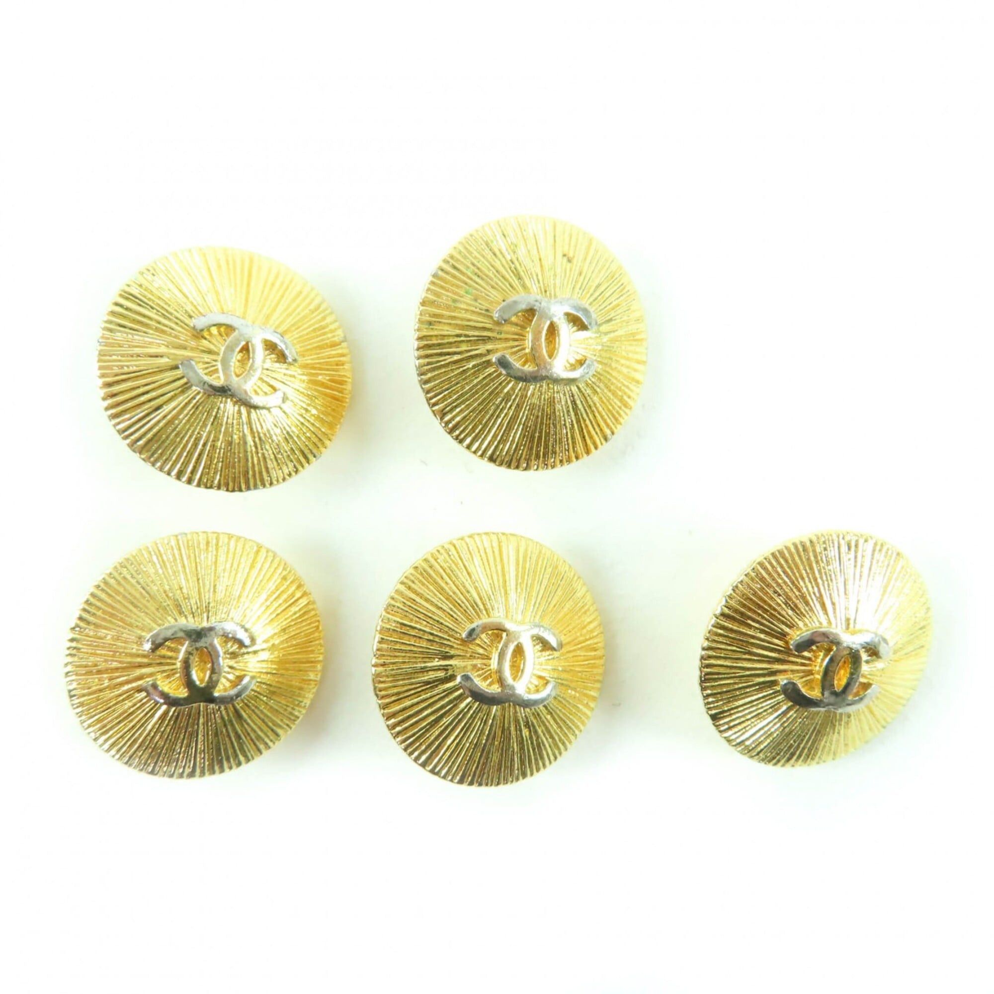Chanel CHANEL Coco Mark Button Gold Metal 5-Piece Set Women's Size ONE SIZE - 1 Thumbnail