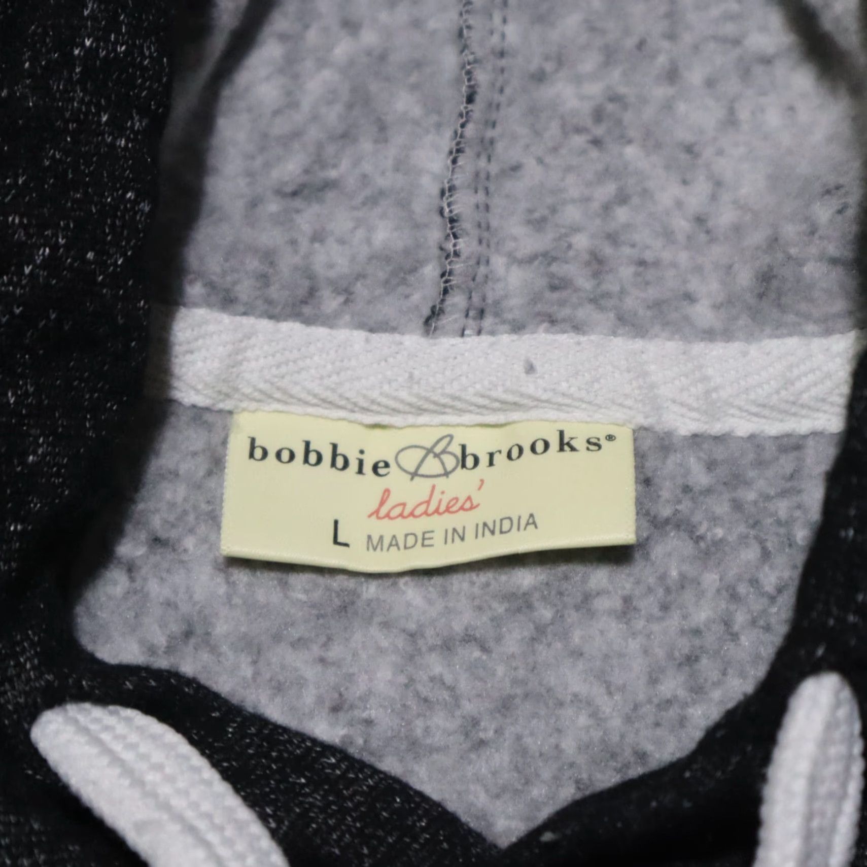 Vintage Bobbie Brooks LOVE Pullover Sweater Hoodie Women's L Large Gray Crew Neck Graphic Print Vintage No Size L / US 10 / IT 46 - 3 Thumbnail
