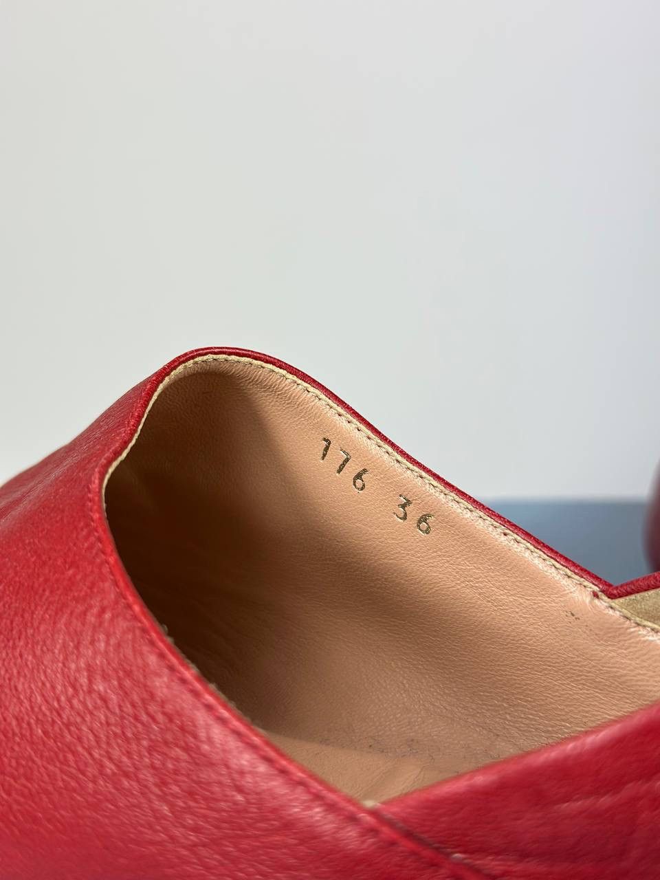 Acne Studios Flats - Acne Studios Vintage Red Leather - Women Mocassins Size US 6 / IT 36 - 5 Thumbnail