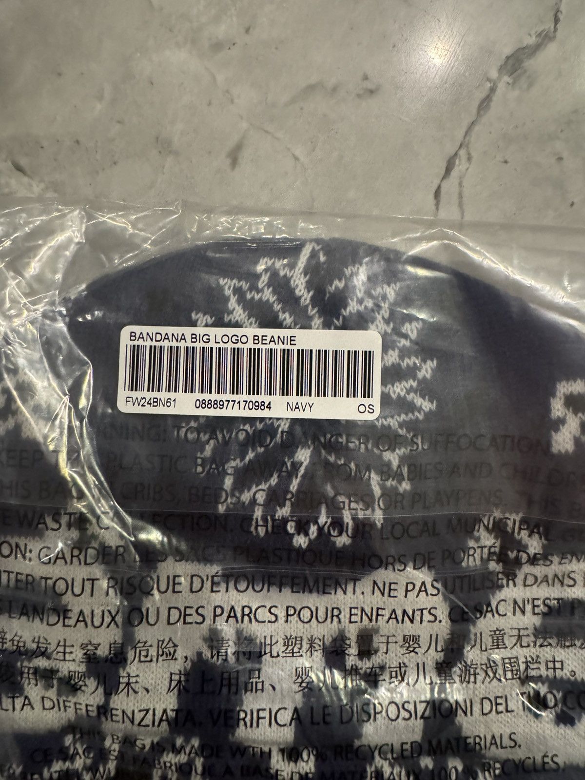 Supreme Supreme Beanie Blue bandana Size ONE SIZE - 3 Thumbnail