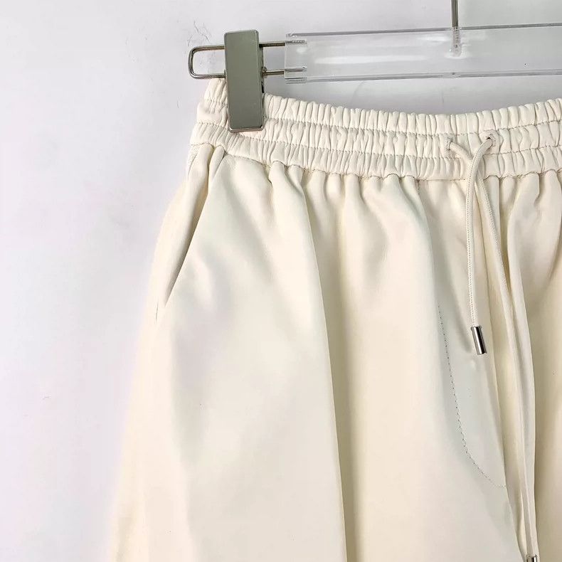 Loewe Loewe sizeS Light white sheepskin pull cord casual shorts Size 28" / US 6 / IT 42 - 3 Thumbnail