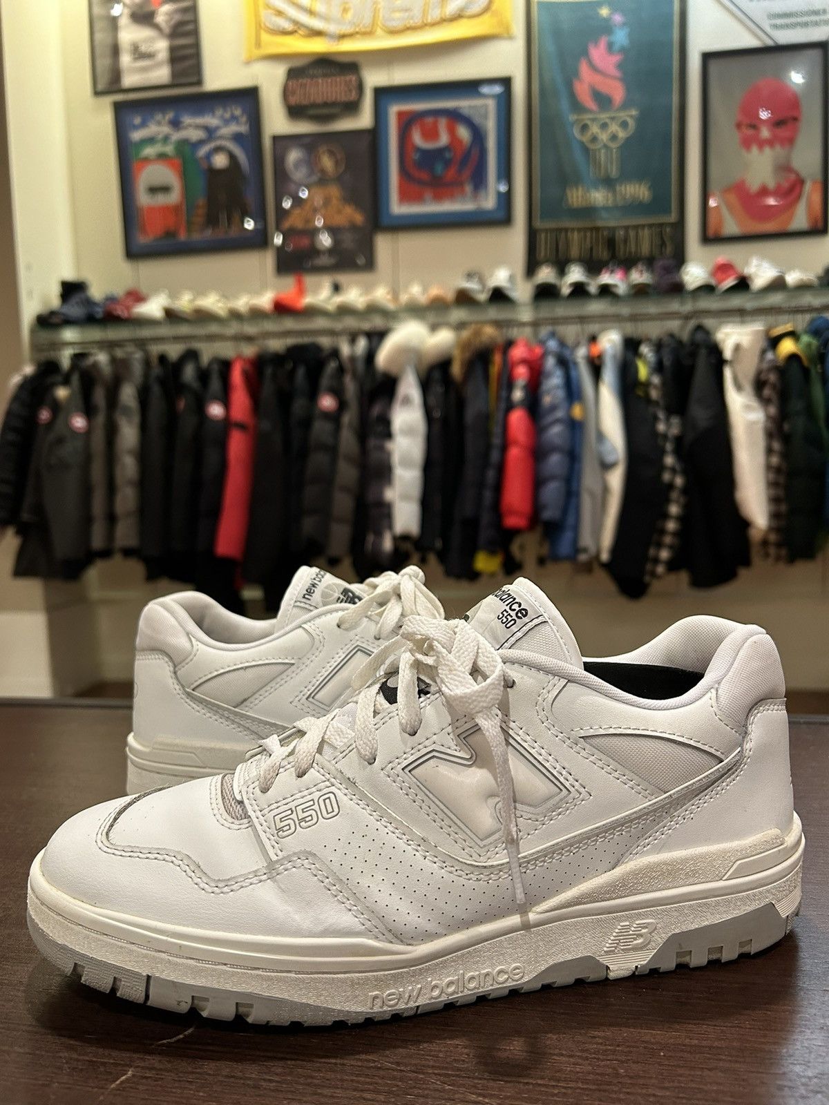 New Balance New Balance 550 White Gray Grailed