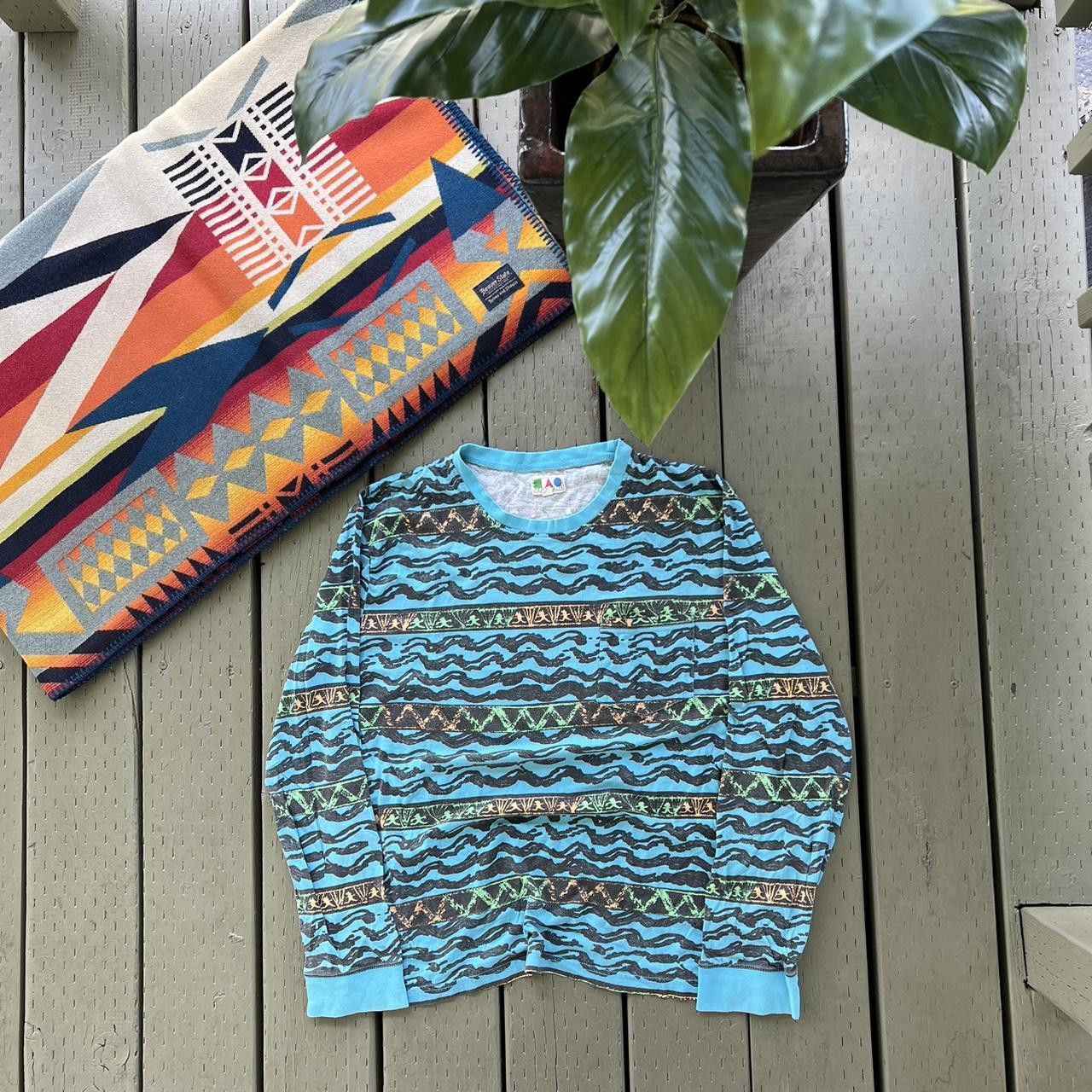 Vintage Vintage 90s Surfer Skater Print Crewneck Sweatshirt Size US XL / EU 56 / 4 - 4 Thumbnail