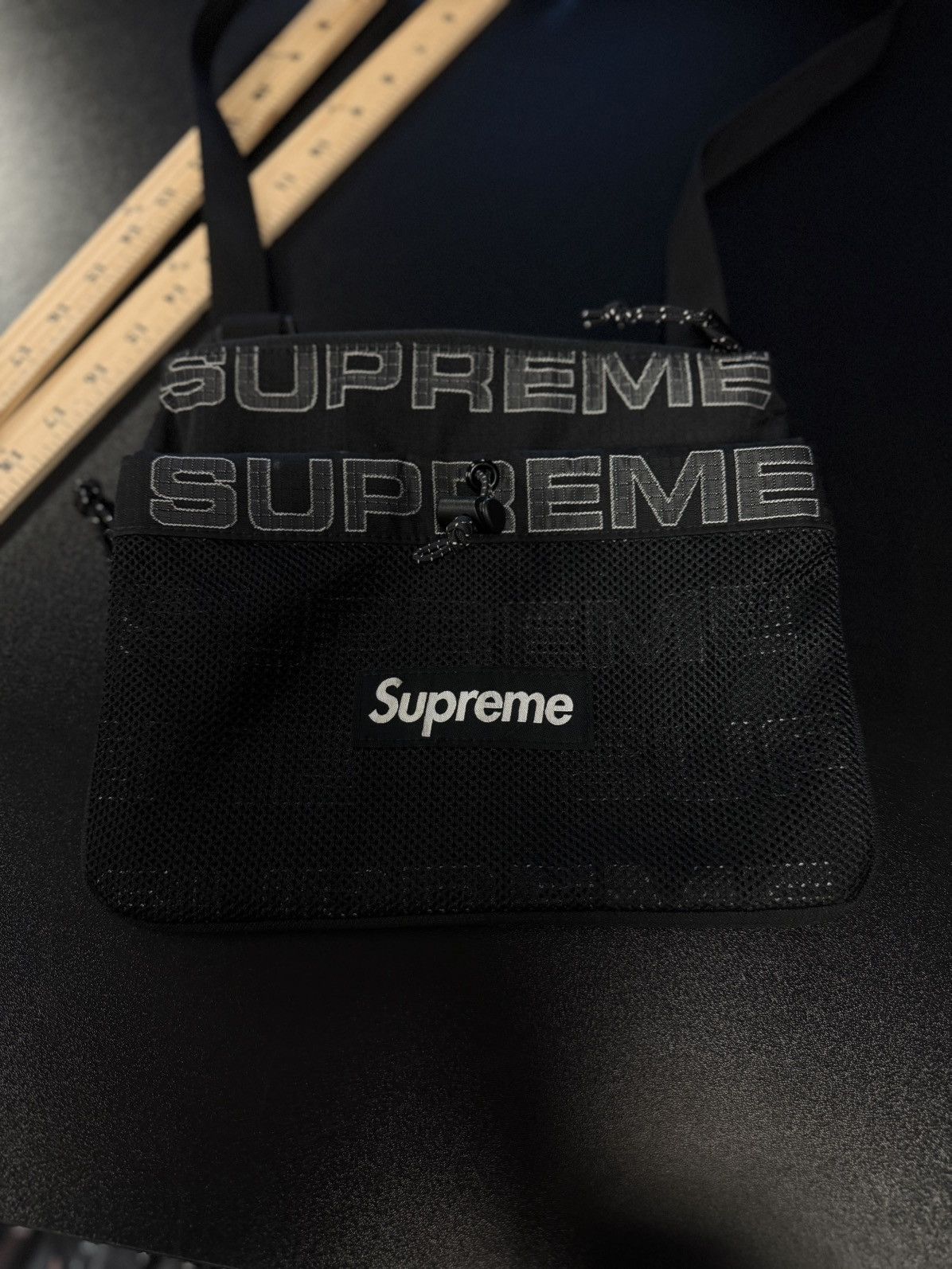 Supreme Supreme FW21 Body Shoulder Bag Black White 🧼 Size ONE SIZE - 2 Thumbnail