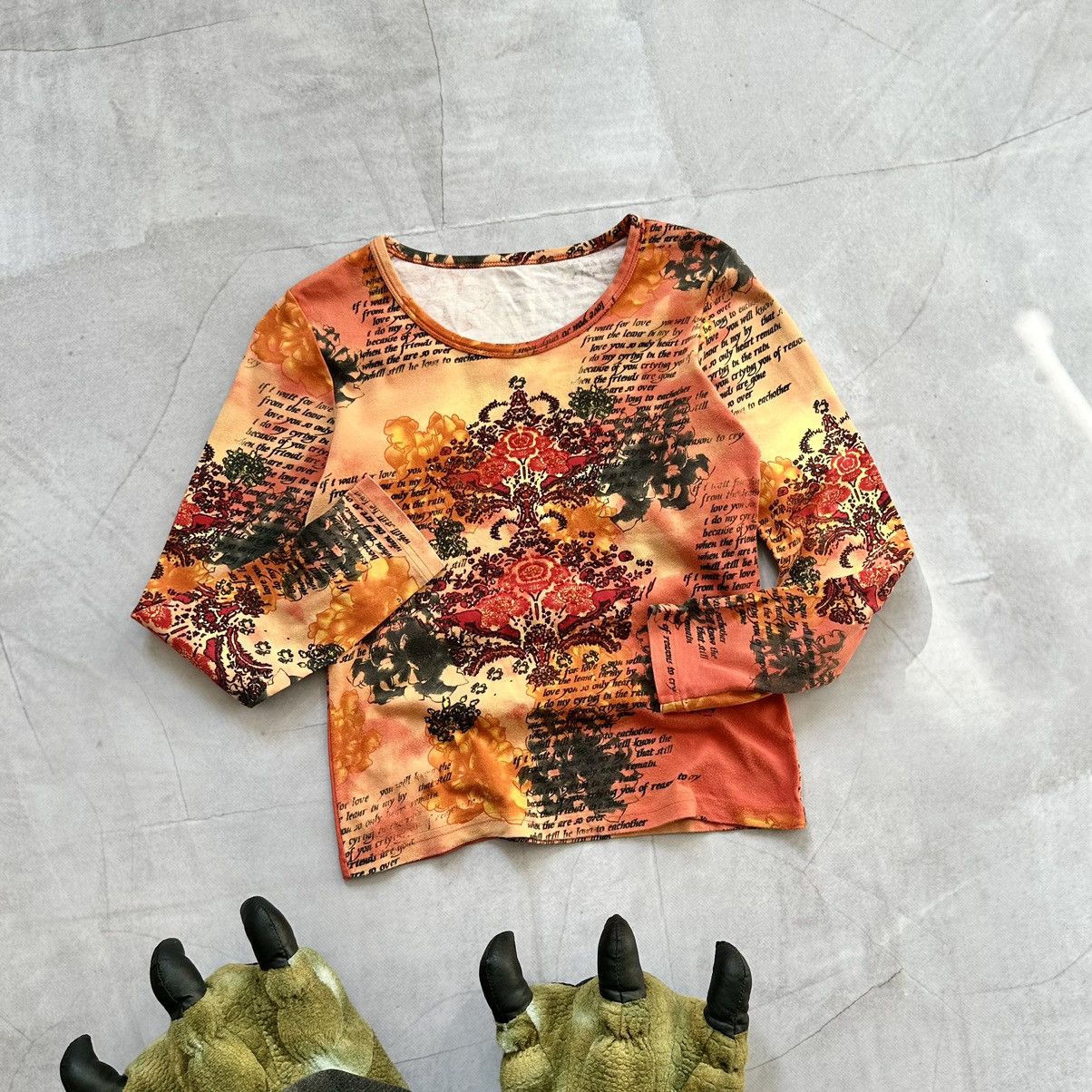 Hysteric Glamour × Undercover 00s Jean Paul Gaultier Style Long Sleeve T Shirt Tee Y2K JPG Size S / US 4 / IT 40 - 2 Thumbnail