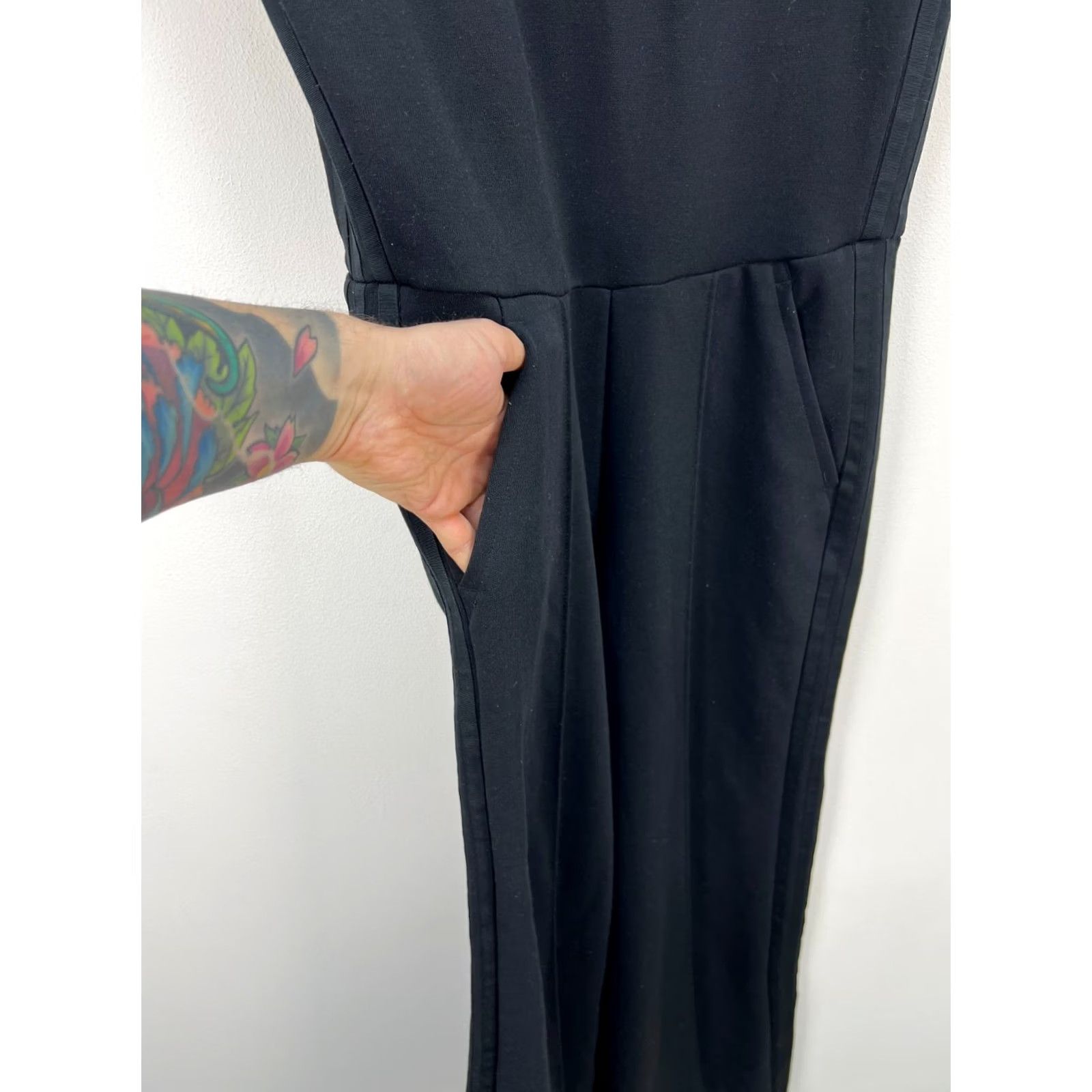 Adidas VINTAGE Adidas Originals Jumpsuit Womens M Black Size 32" / US 10 / IT 46 - 6 Thumbnail