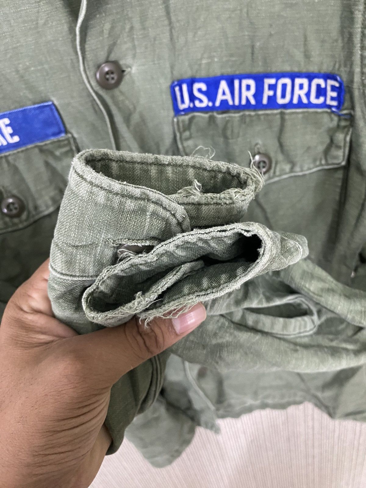 Army Of Me × Vintage Vintage 80s og 107 us air force shirt distressed Size US M / EU 48-50 / 2 - 9 Thumbnail