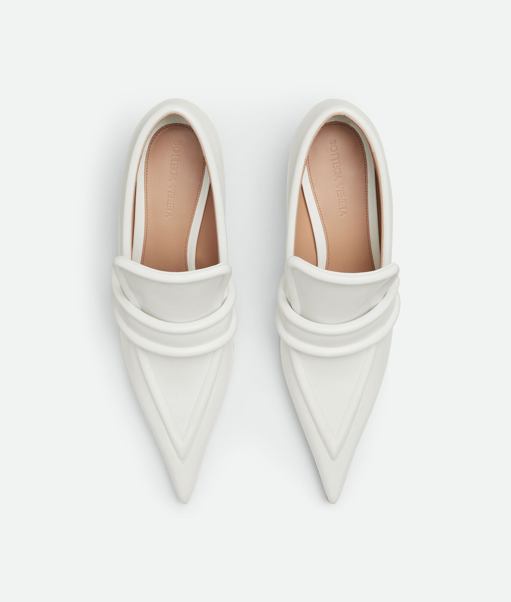 Bottega Veneta o1n1vont0325 Spada Pumps in Optic White Size US 8 / IT 38 - 4 Thumbnail
