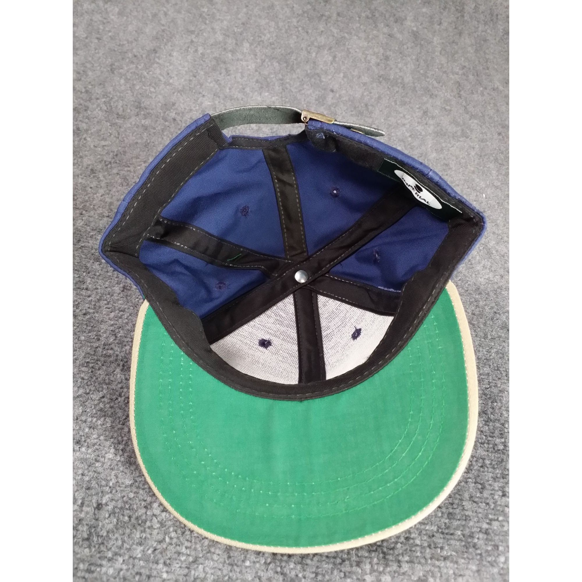 Imperial GTE Byron Nelson Classic Golf Strapback Hat Blue Tan Graphic Size ONE SIZE - 6 Thumbnail
