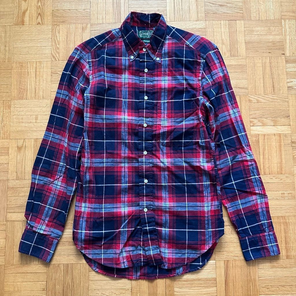 Gitman Bros. Gitman Vintage Plaid Check poplin button down shirt Small Size US S / EU 44-46 / 1 - 1 Thumbnail