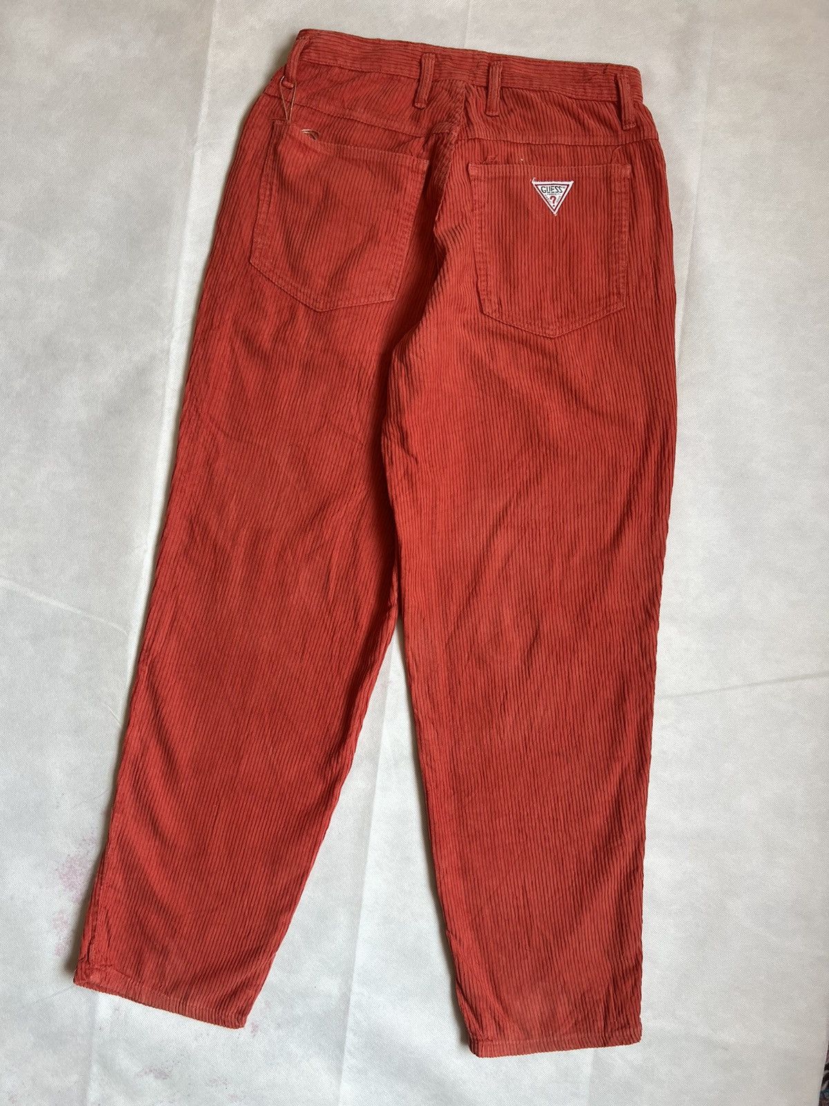 Georges Marciano Guess by Georges Marciano Orange Corduroy Statement Pants Size US 28 / EU 44 - 8 Thumbnail