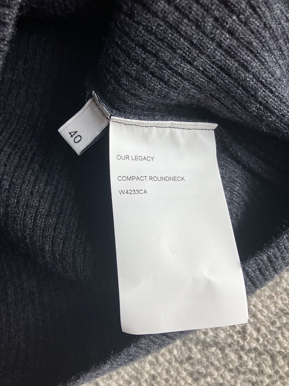 Our Legacy Our Legacy: Ripped Round Neck Virgin Wool Top Size US S / EU 44-46 / 1 - 3 Thumbnail