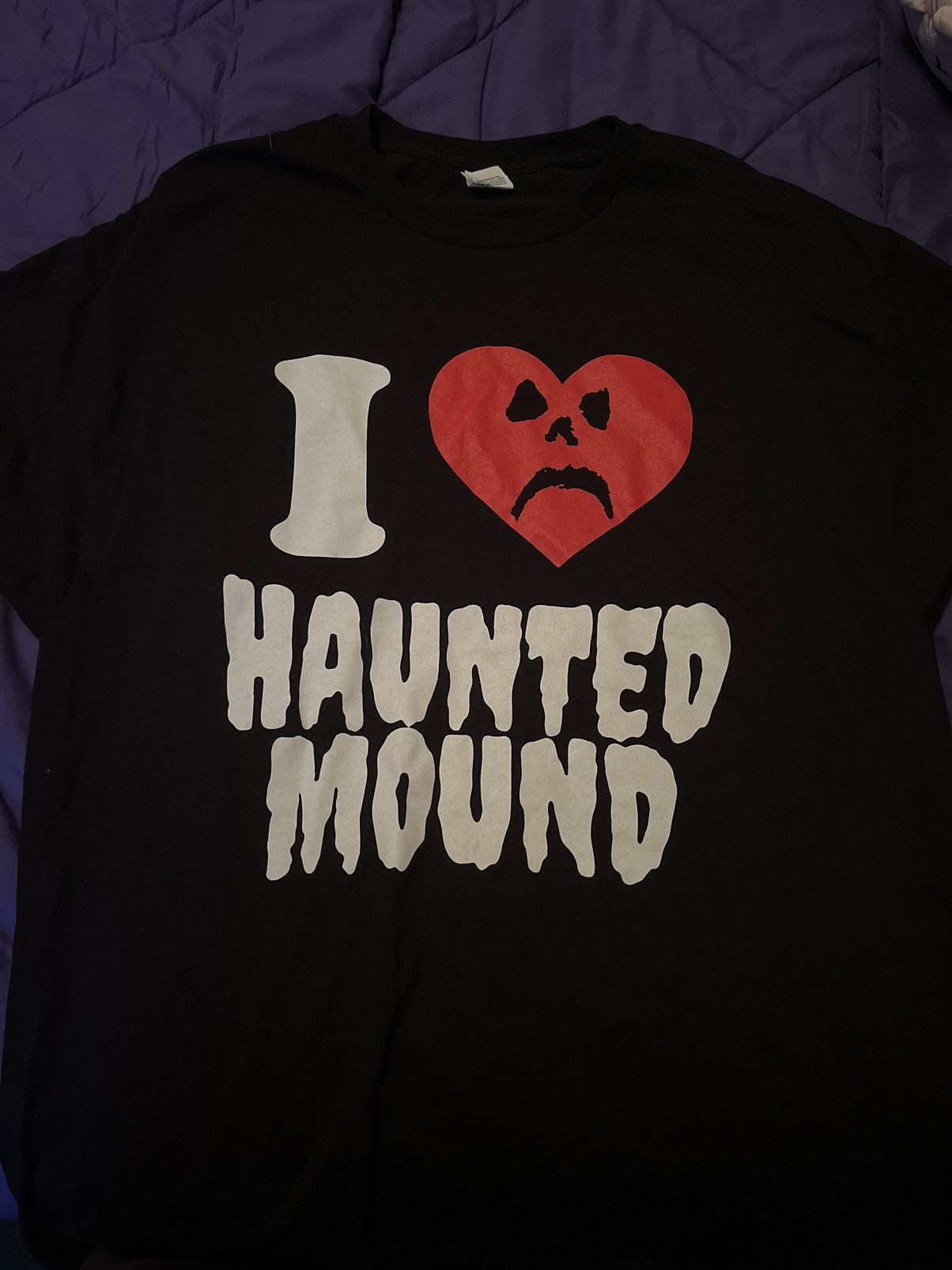 Hanes I ❤️ HAUNTED MOUND *DEADSTOCK* Size US XL / EU 56 / 4 - 2 Thumbnail