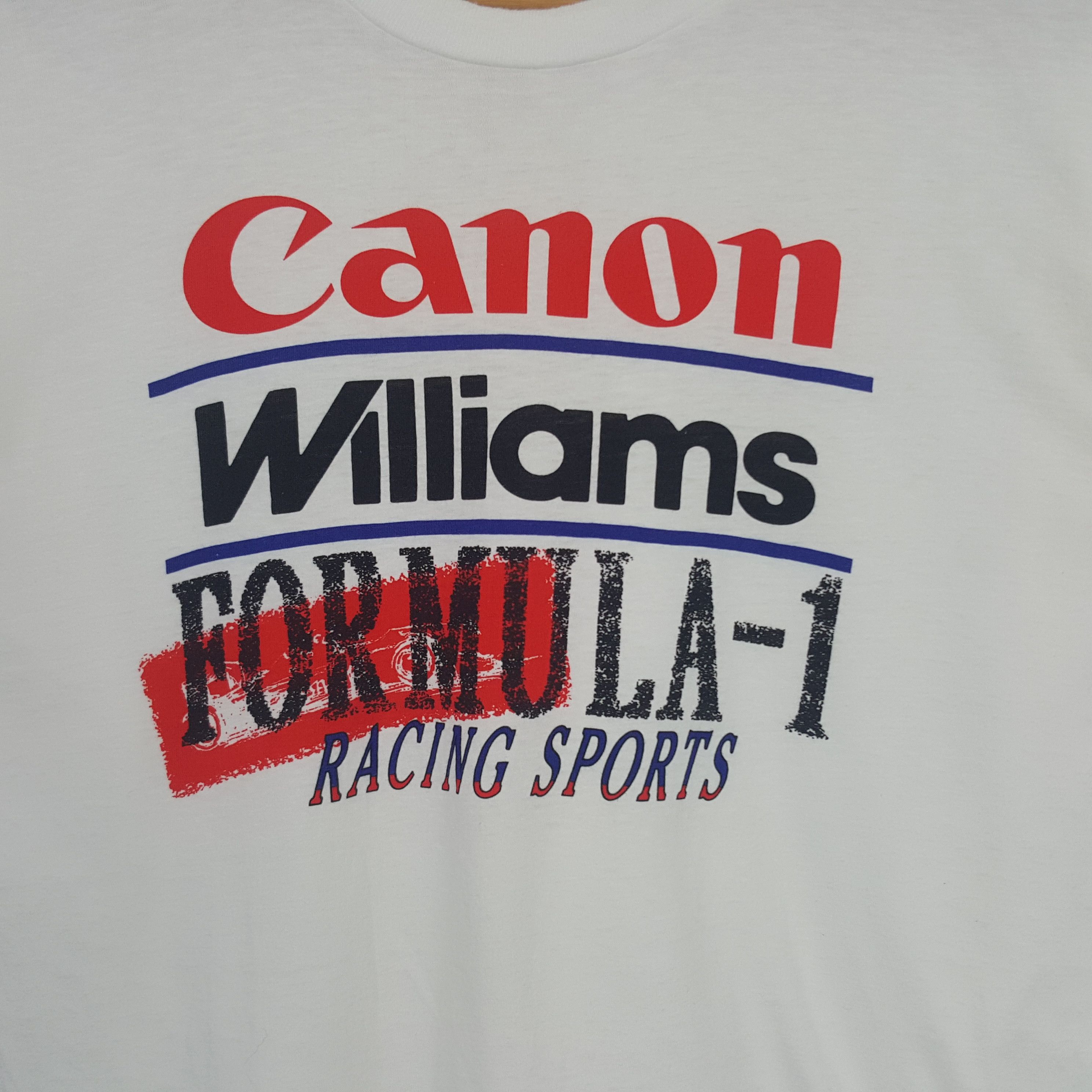 Canon × Vintage Vintage Canon Williams Formula 1 Racing Sports Tshirt Size US L / EU 52-54 / 3 - 2 Thumbnail