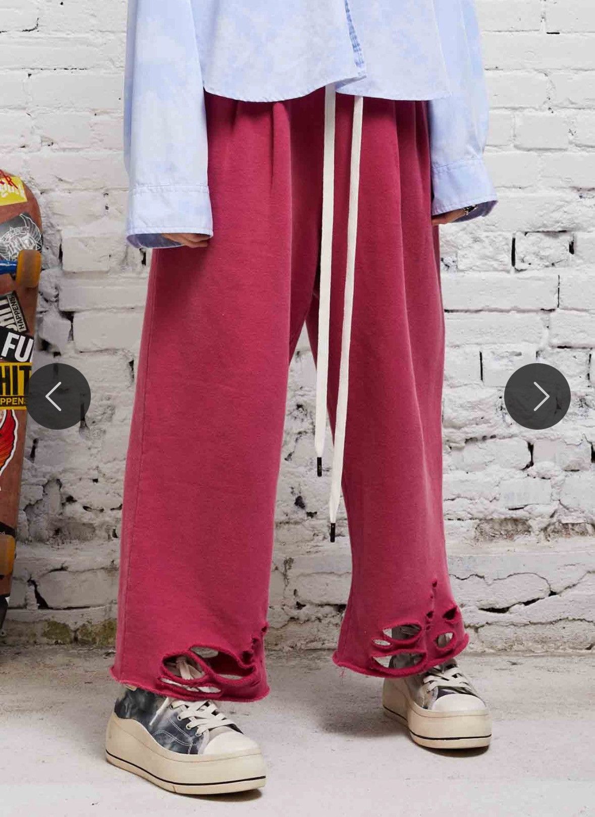 R13 Cropped Pleated Wide Leg Sweatpant Size 30" / US 8 / IT 44 - 1 Thumbnail
