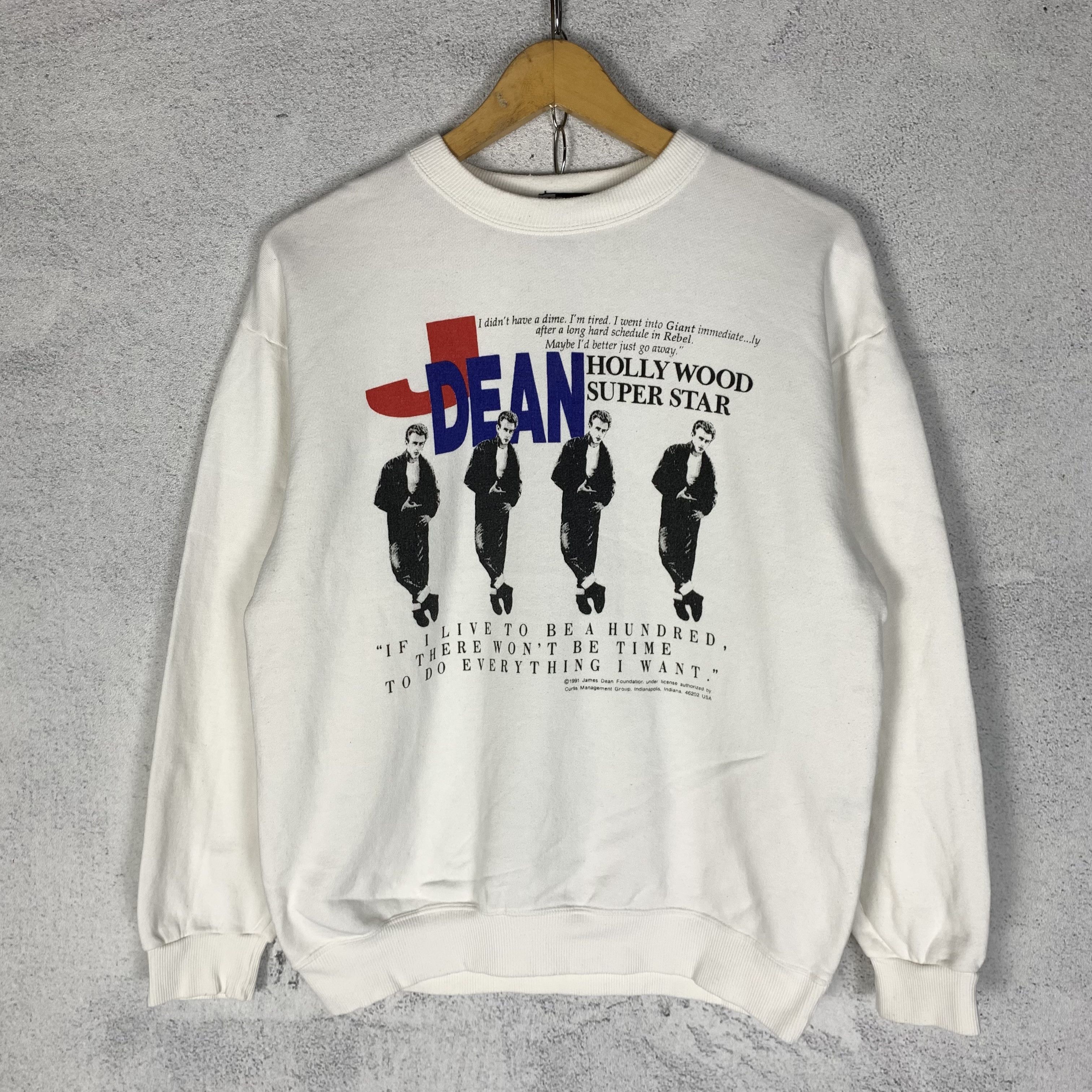 Band Tees Vintage James Dean Hollywood Super Star Sweatshirt Crewneck Size US S / EU 44-46 / 1 - 1 Thumbnail