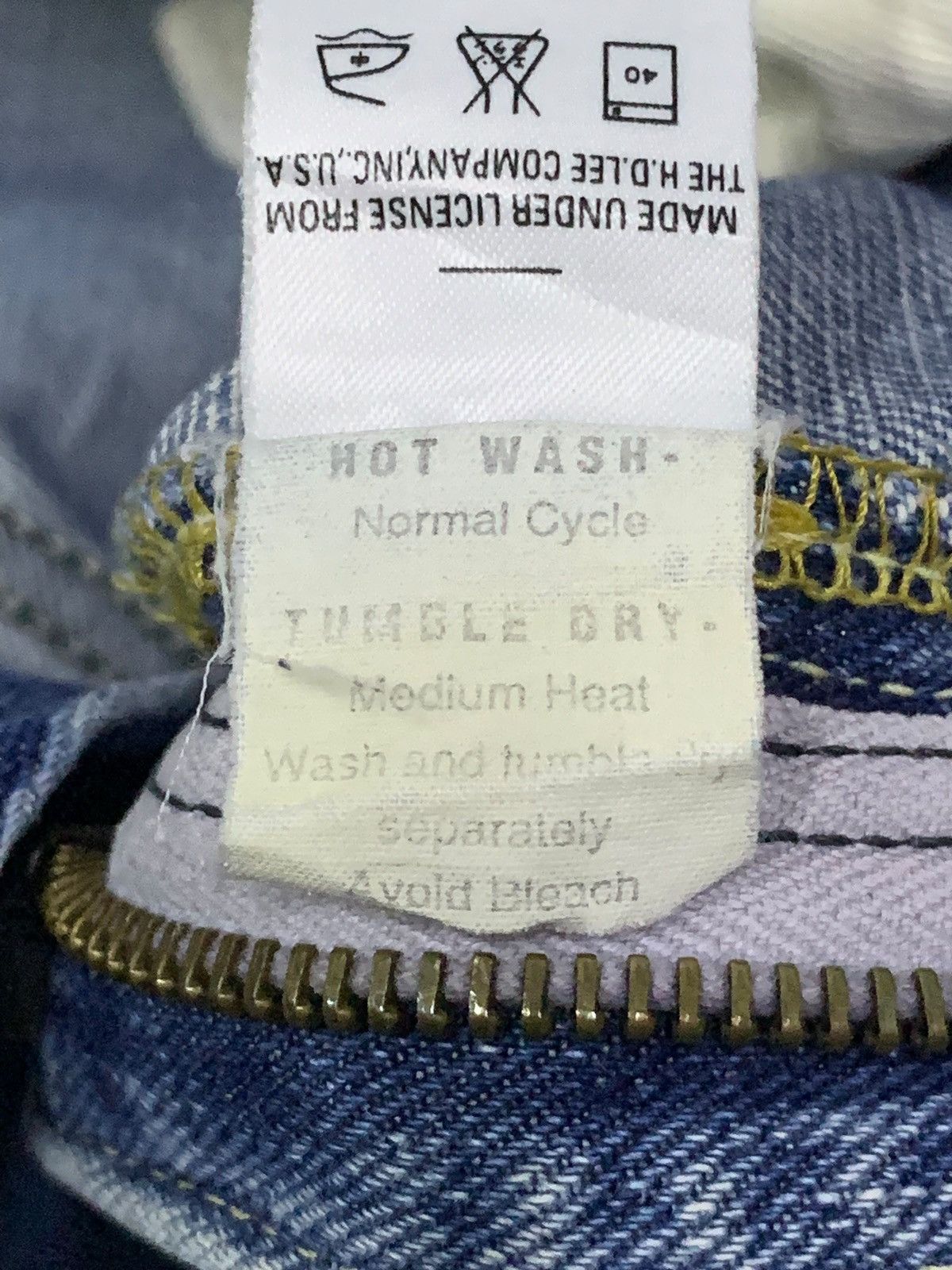 Lee RARE Vintage Late 70s Selvedge Original Chain Stitch Hem Size US 36 / EU 52 - 19 Thumbnail