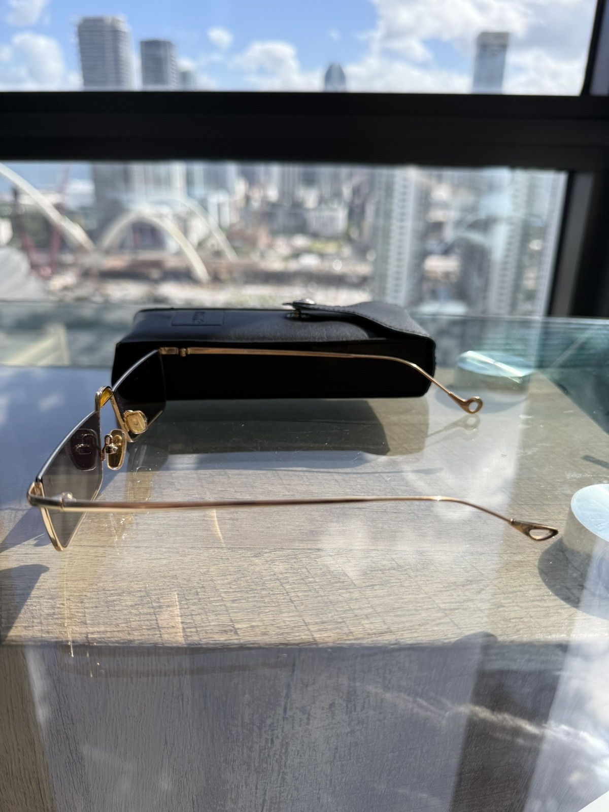 Other Kyme Italy Gold Square Sunglasses — Modern Luxe Design Size ONE SIZE - 6 Thumbnail