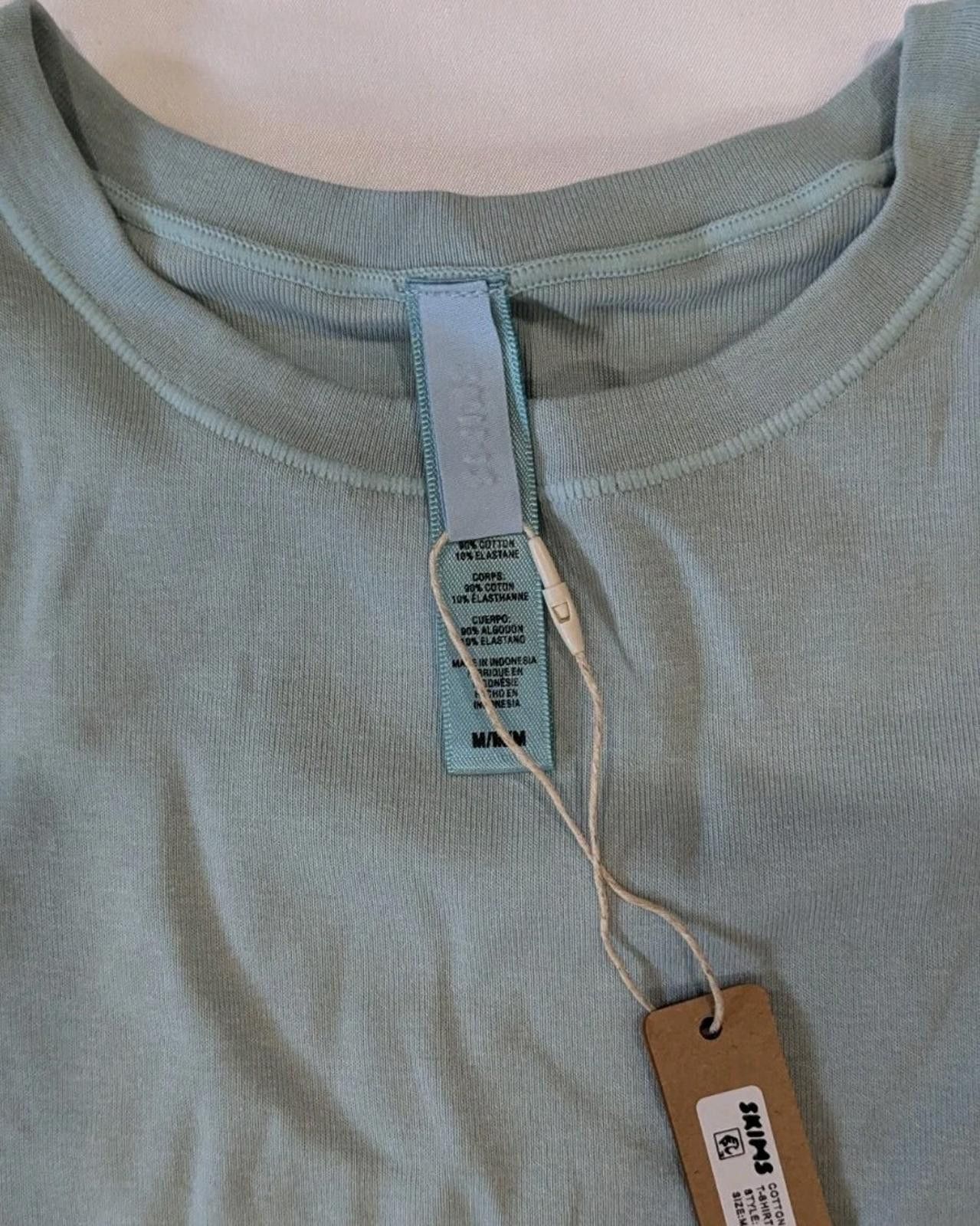 Swims SKIMS Cotton Jersey Fitted Crew Neck T-Shirt Mineral Green M Size M / US 6-8 / IT 42-44 - 5 Thumbnail