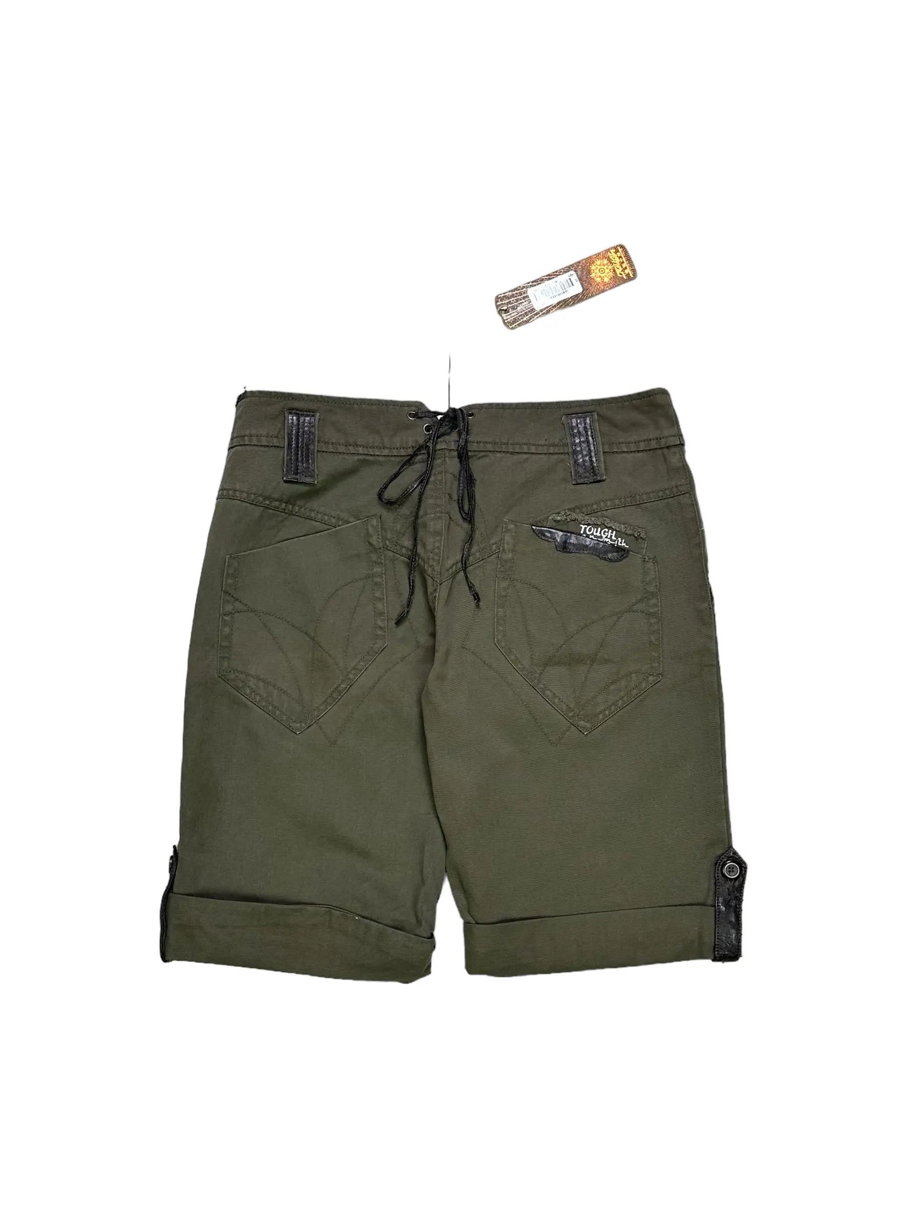 Japanese Brand Tough khaki military shorts Size US 31 - 2 Thumbnail