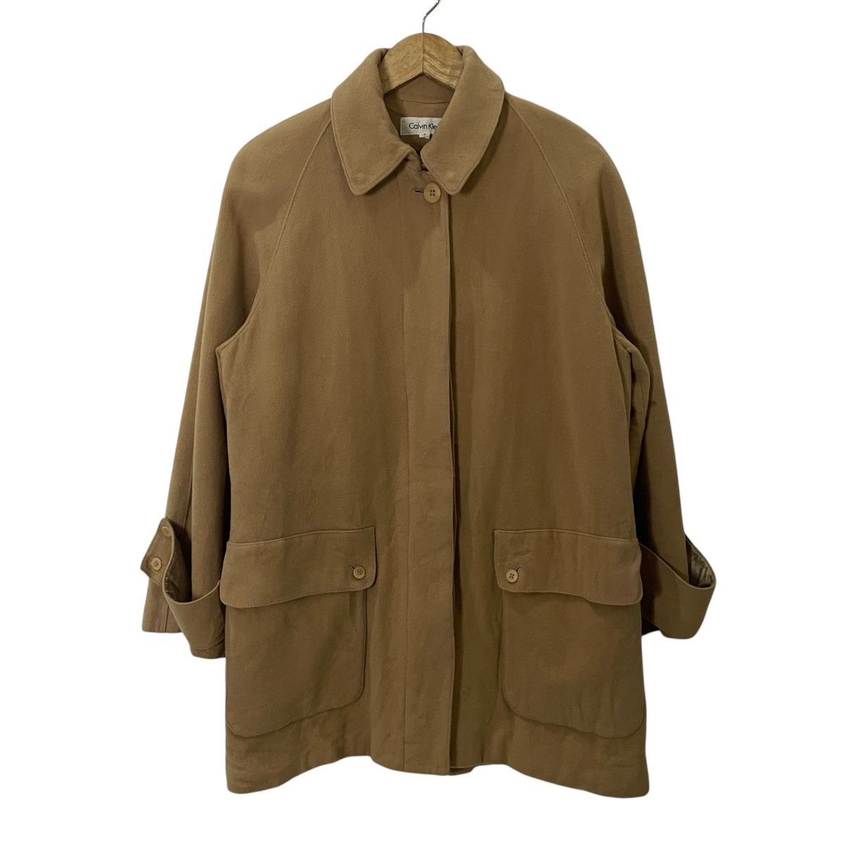Calvin Klein Vintage Calvien Klein Trench Coat Jacket Size US M / EU 48-50 / 2 - 1 Thumbnail