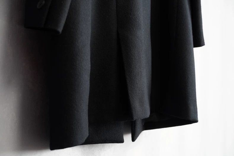 Yohji Yamamoto 23AW flannel strap long jacket-2505
