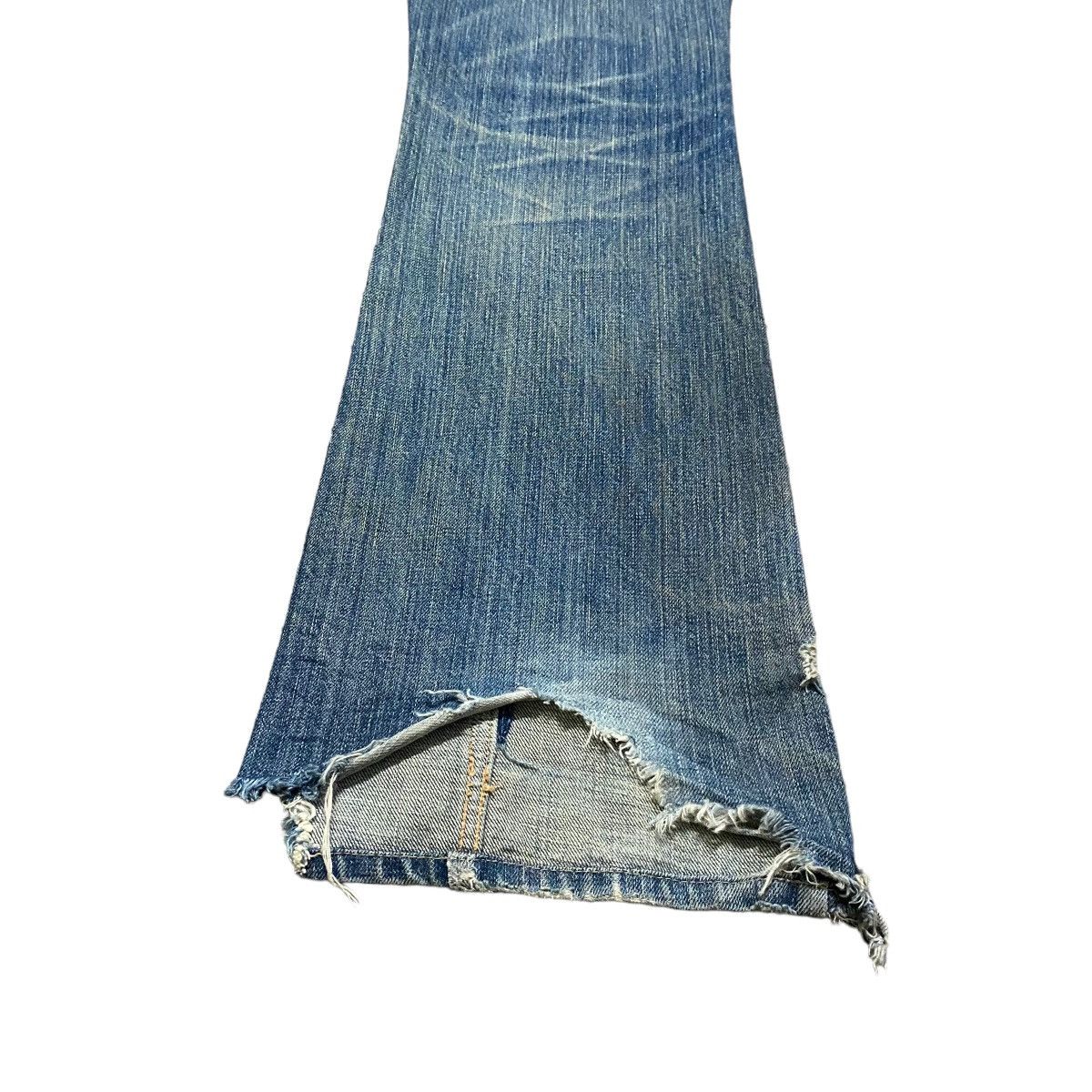 Morgan Homme Vintage Morgan Homme Distressed Denim Flare Jeans Size US 30 / EU 46 - 14 Thumbnail