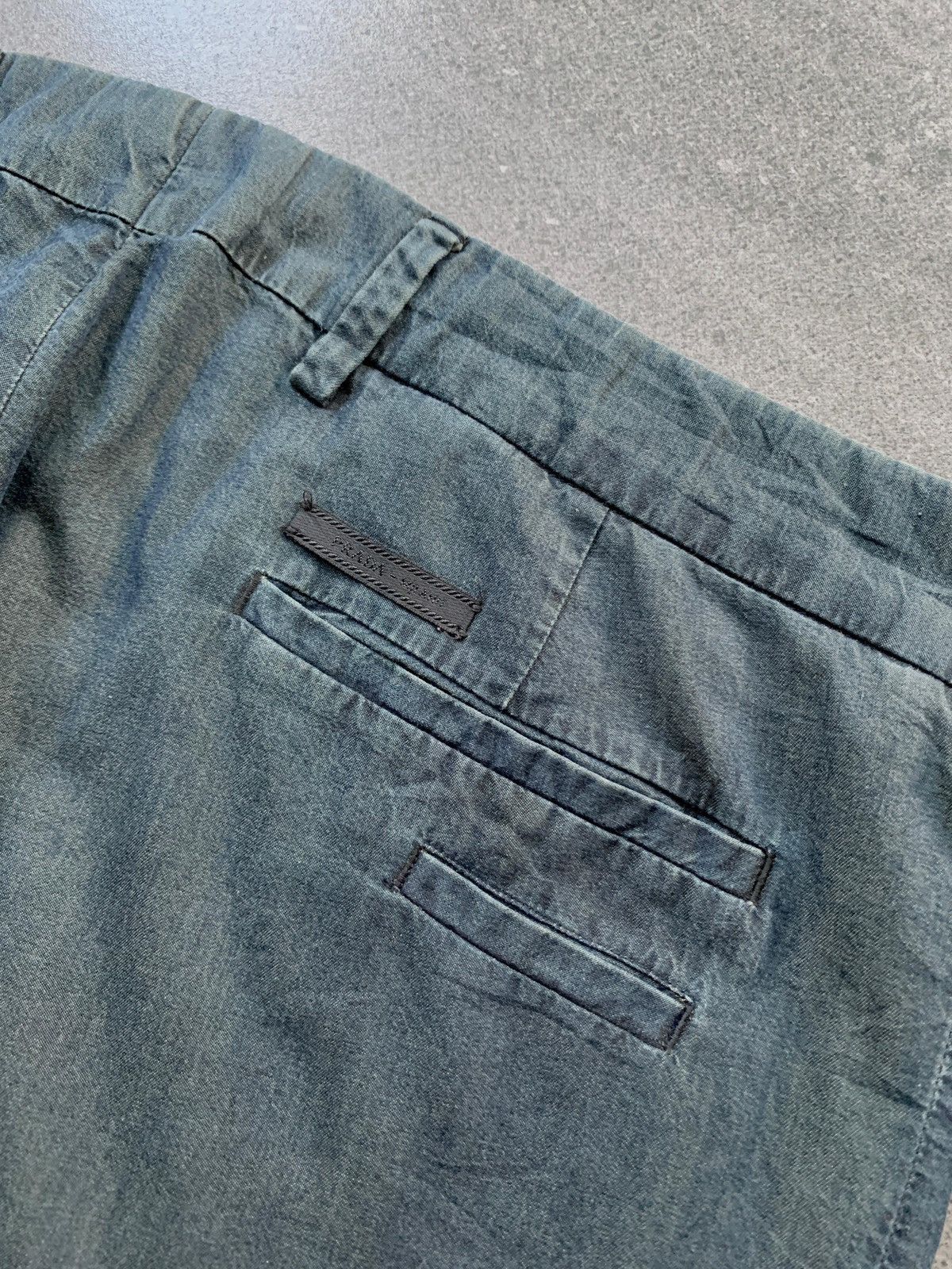 Prada FREE TAX! Washed Effect Loose Trousers Size US 33 - 7 Thumbnail