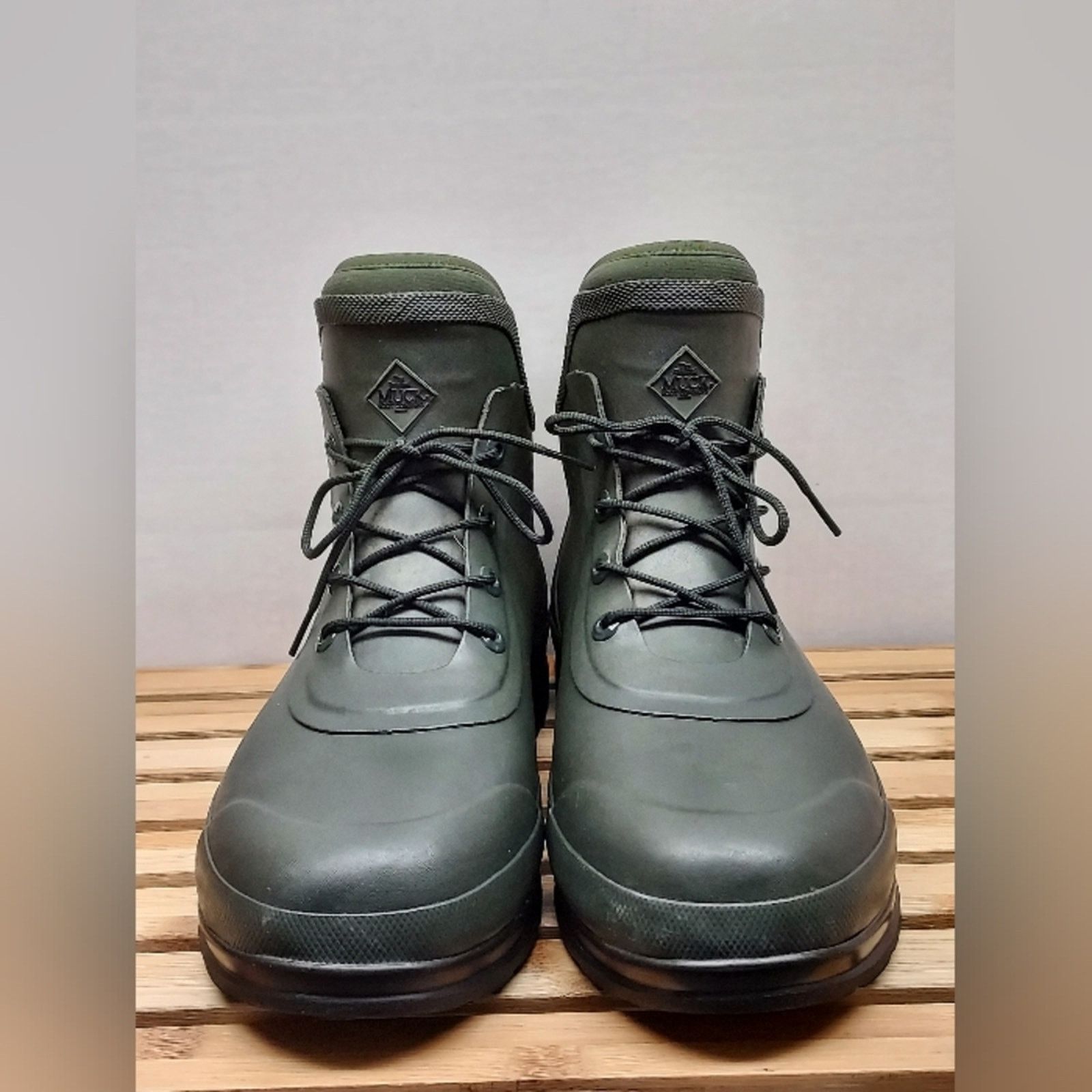 Other Muck Boots Mens Green Original Lace Waterproof Boots Size 15 Size US 15 / EU 48 - 5 Thumbnail