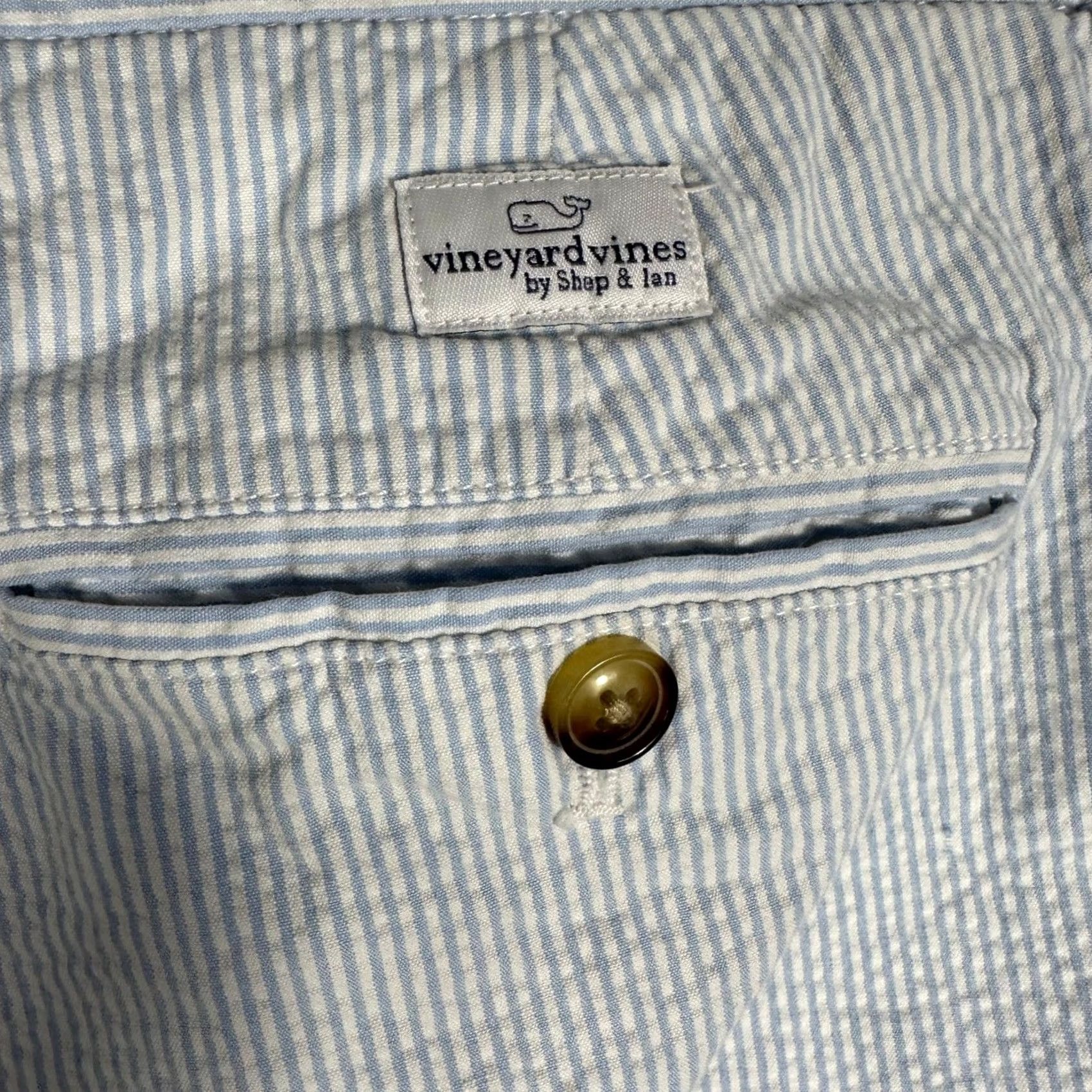 Vineyard Vines Vineyard Vines Mens Blue White Striped Seersucker Shorts 40 Preppy Summer Vintage? Size US 36 / EU 52 - 5 Thumbnail