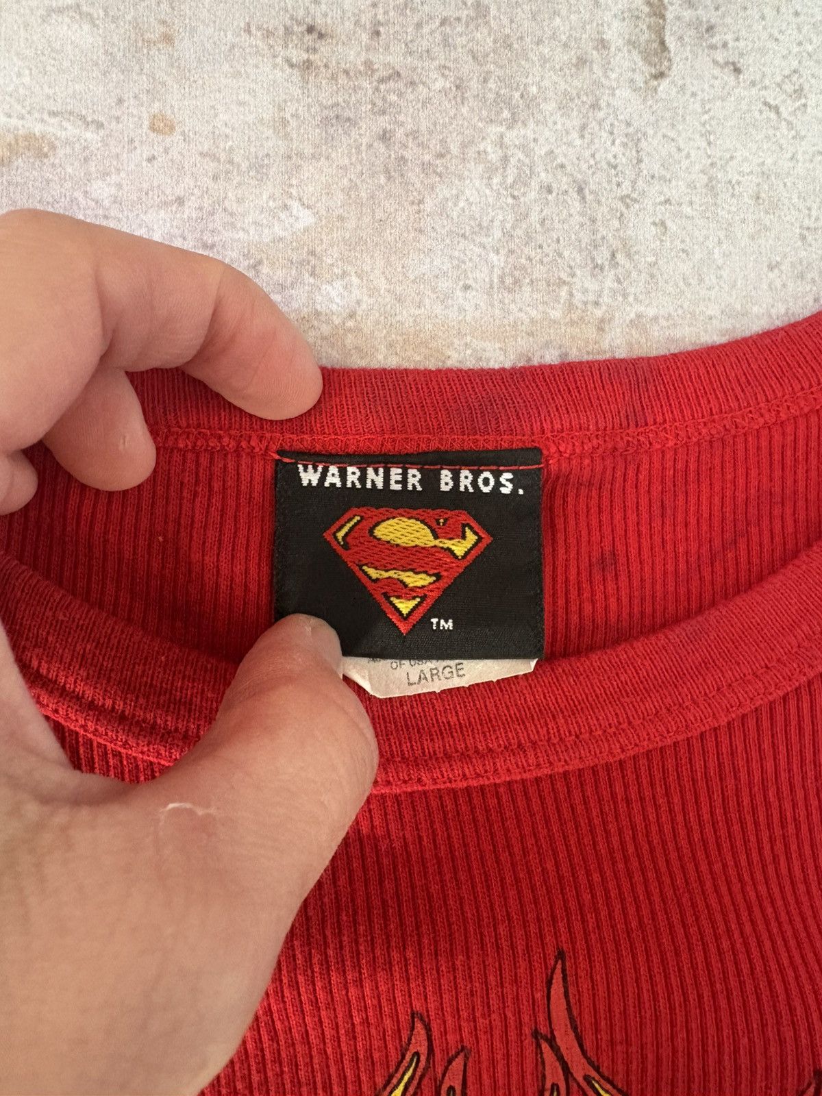 Warner Bros Rare early 00s Warner bros licensed superman long sleeve y2k Size L / US 10 / IT 46 - 5 Thumbnail