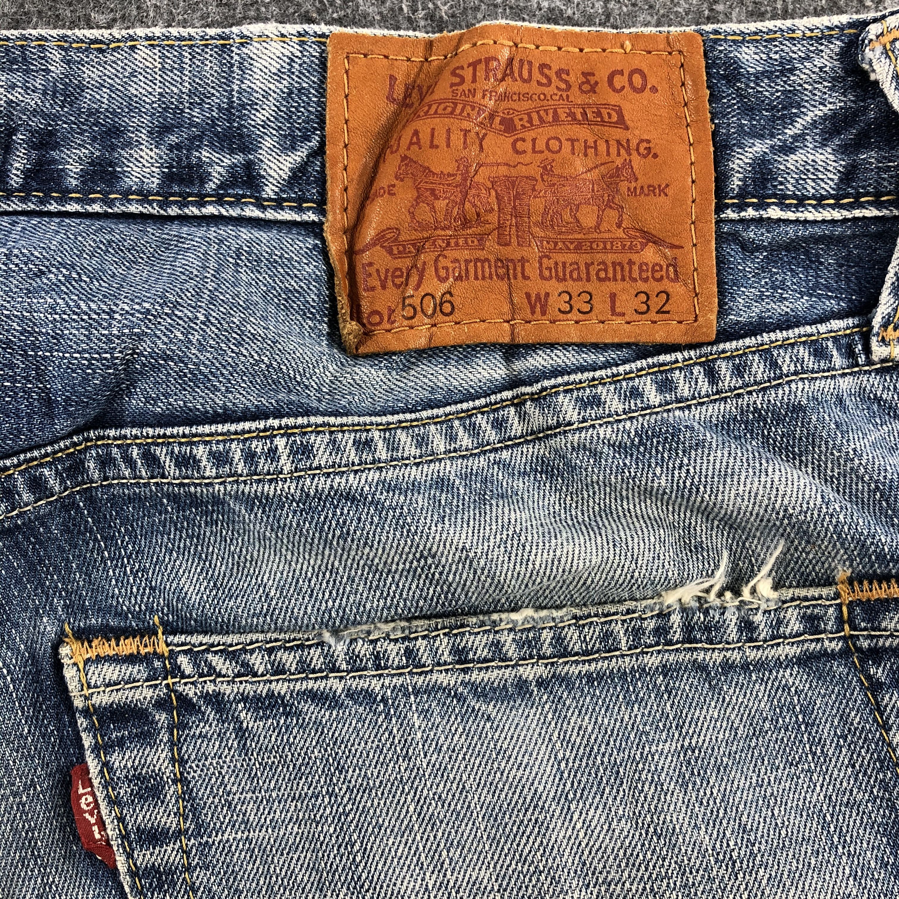 Levi's × Vintage Vintage 90s Light Wash Levis 506 Jeans-JM1952 Size US 34 / EU 50 - 6 Thumbnail