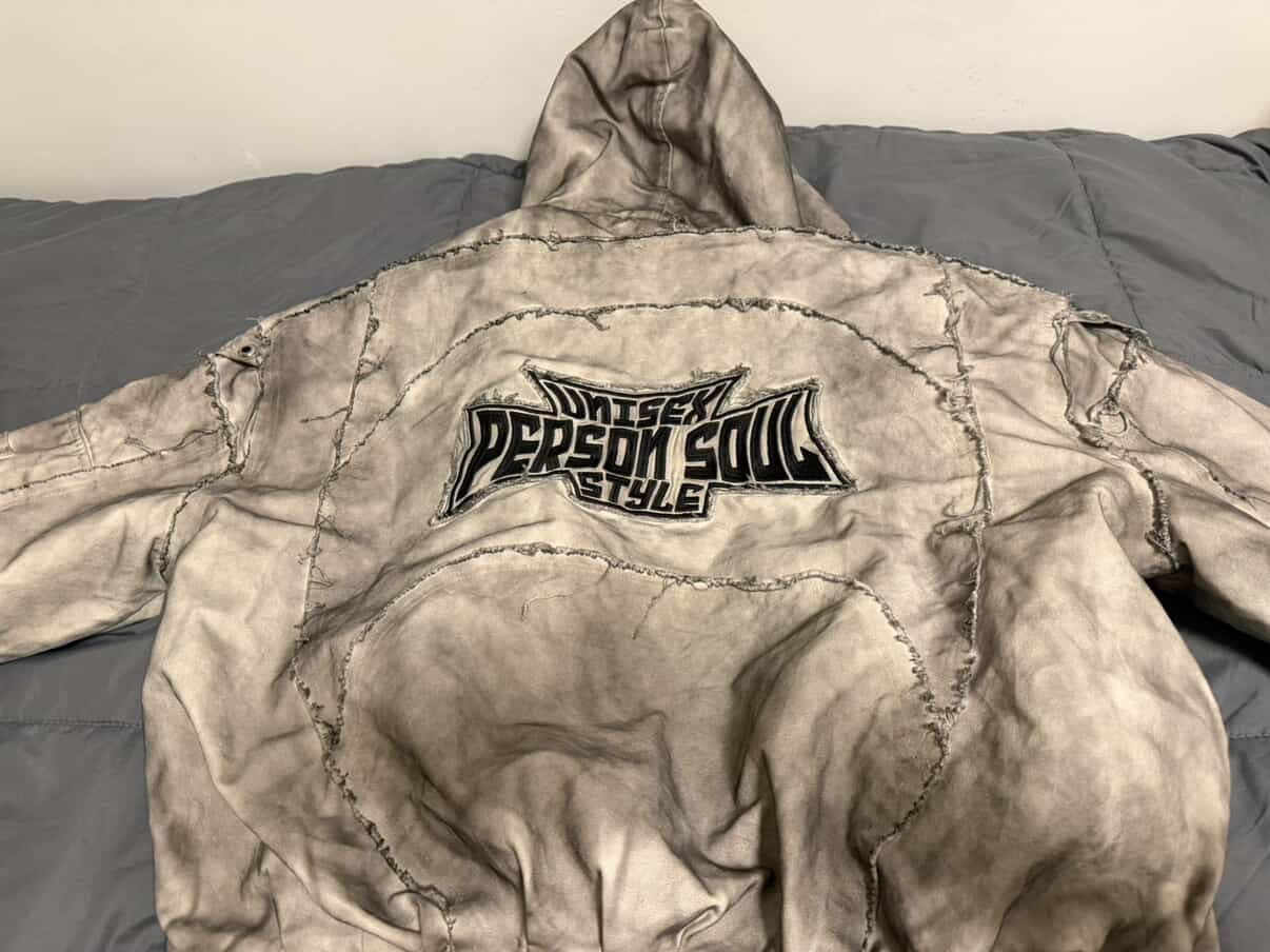 Other Personsoul Hand Brushed Dirty Cotton Jacket Size S / US 4 / IT 40 - 2 Thumbnail
