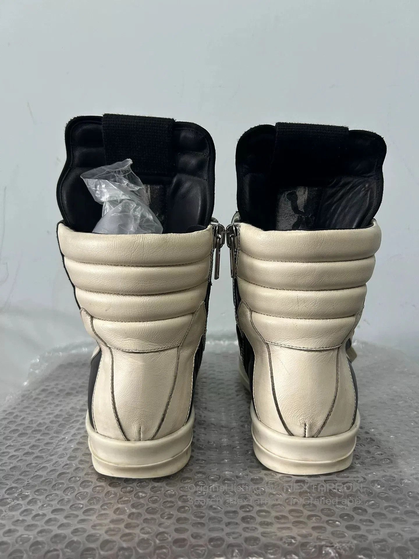 Rick Owens rick owens black leather high. Size US 8 / EU 41 - 4 Thumbnail