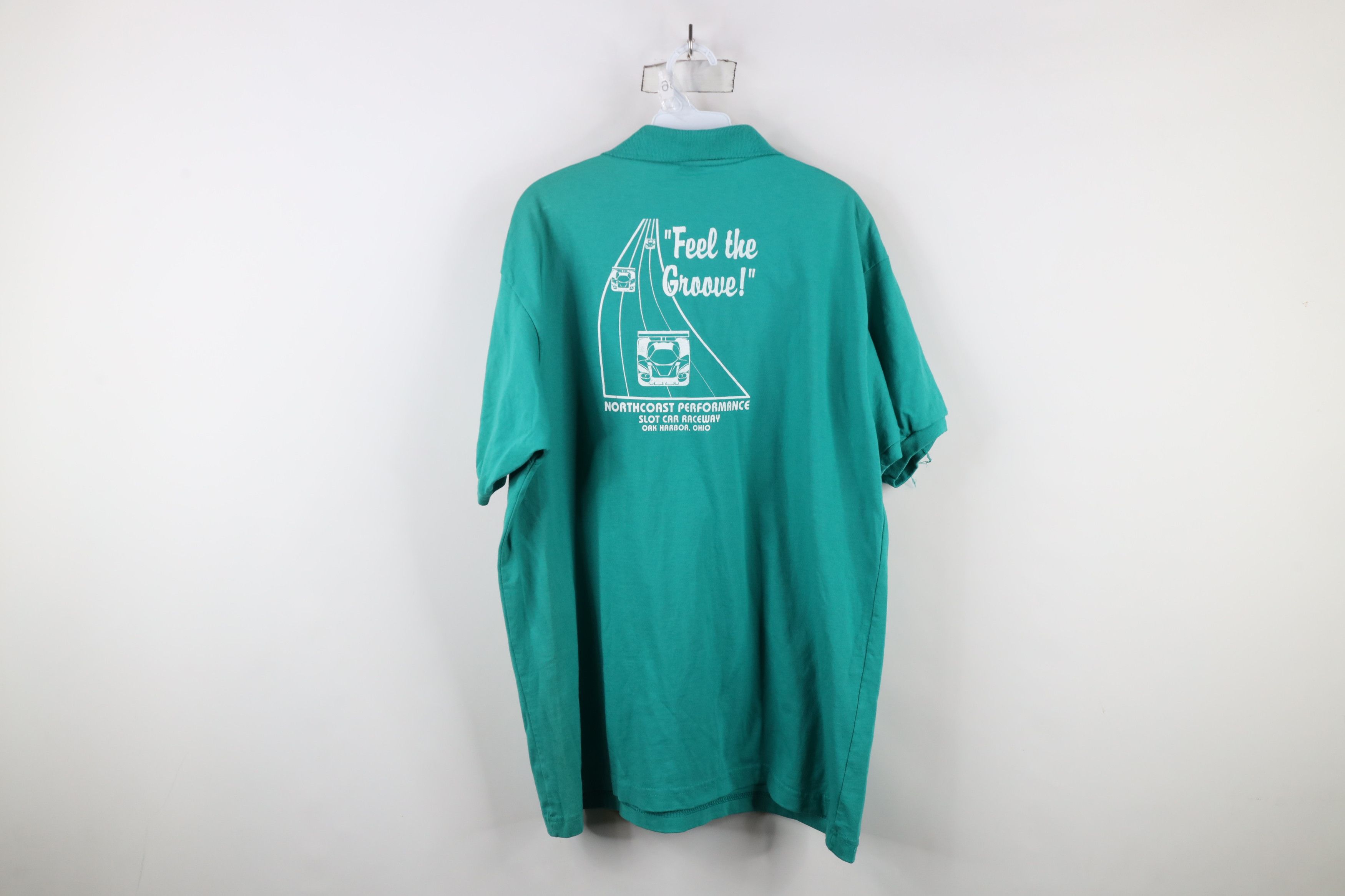 Vintage Vintage 90s Coast Performance Slot Car Raceway Polo Teal USA Size US XL / EU 56 / 4 - 12 Thumbnail