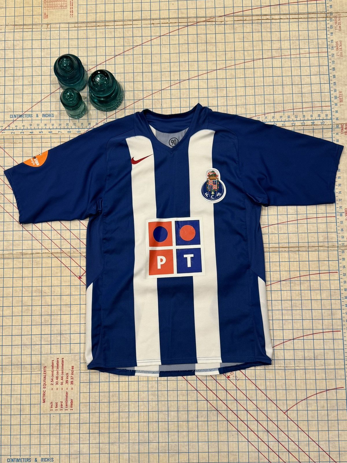 Nike Nike Porto FC Jersey Blue and White 2005 Mens Size Small Size US S / EU 44-46 / 1 - 1 Thumbnail
