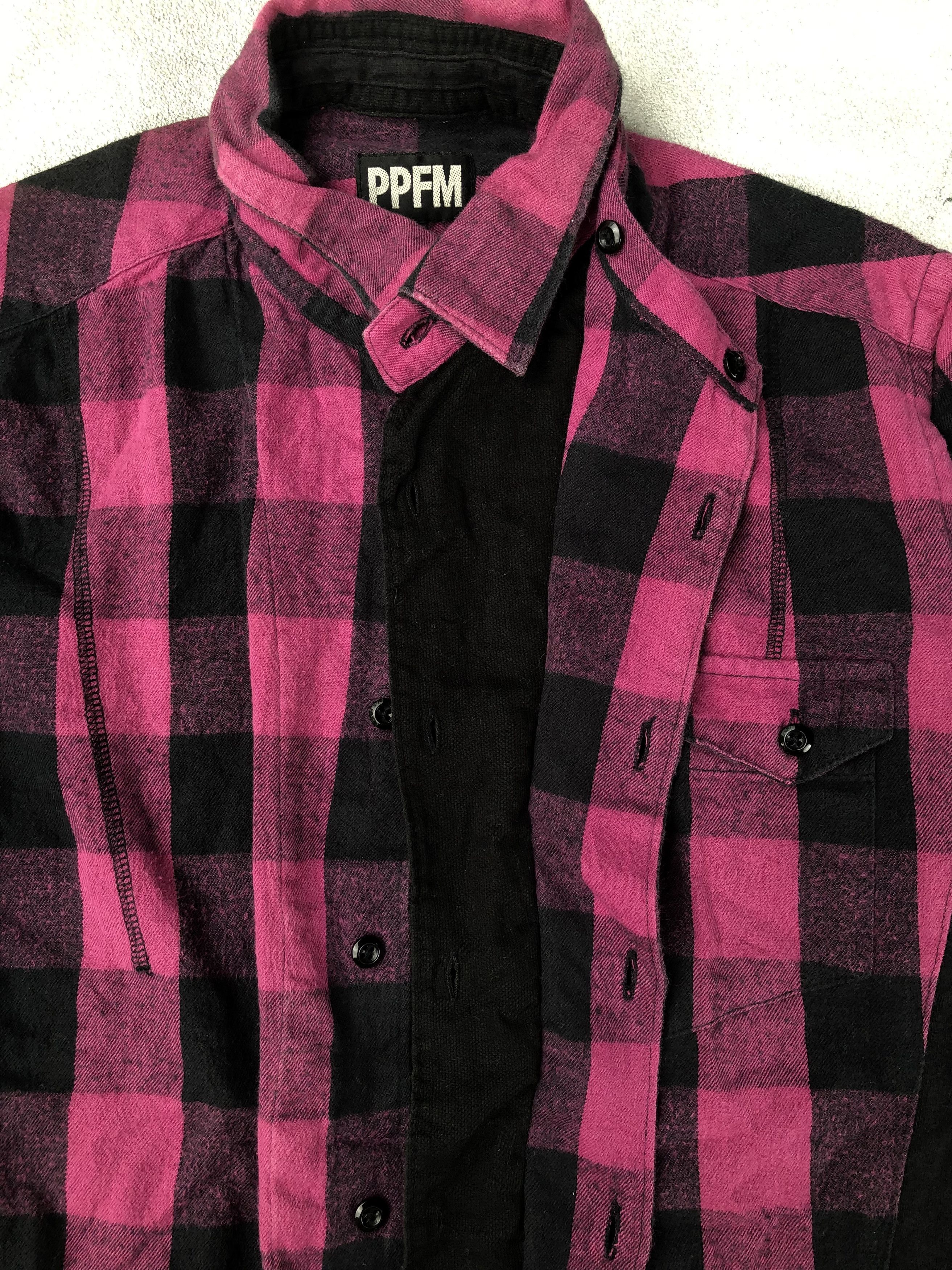 Japanese Brand × PPFM Sick Y2K PPFM Flannel Shirt Size US M / EU 48-50 / 2 - 4 Thumbnail