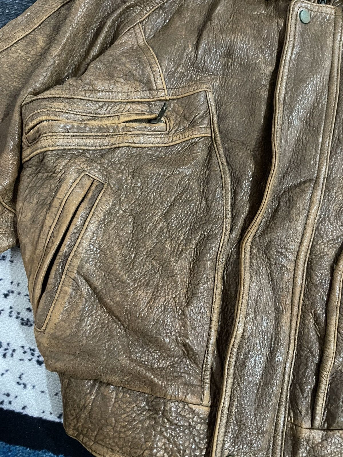 Vintage Vintage Friedrich Leather Bomber Jacket Size US L / EU 52-54 / 3 - 6 Thumbnail