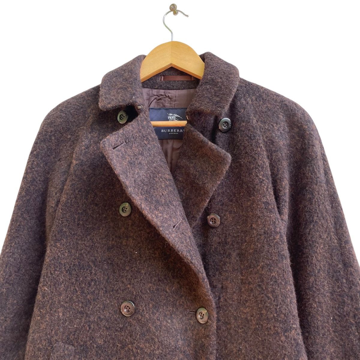 Burberry Burberrys Wool Double Collar Long Coat Belted Jacket Size M / US 6-8 / IT 42-44 - 3 Thumbnail
