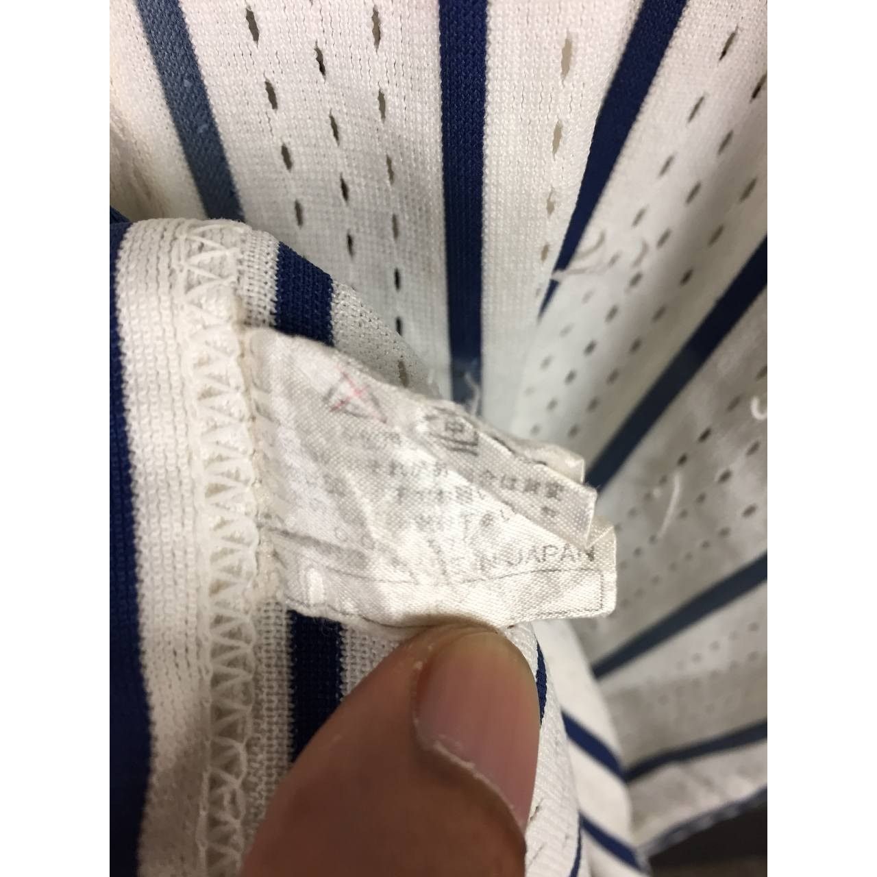 Mizuno Vtg Mizuno Minokamo Pinstripe Mesh Baseball Jersey Size US L / EU 52-54 / 3 - 14 Thumbnail