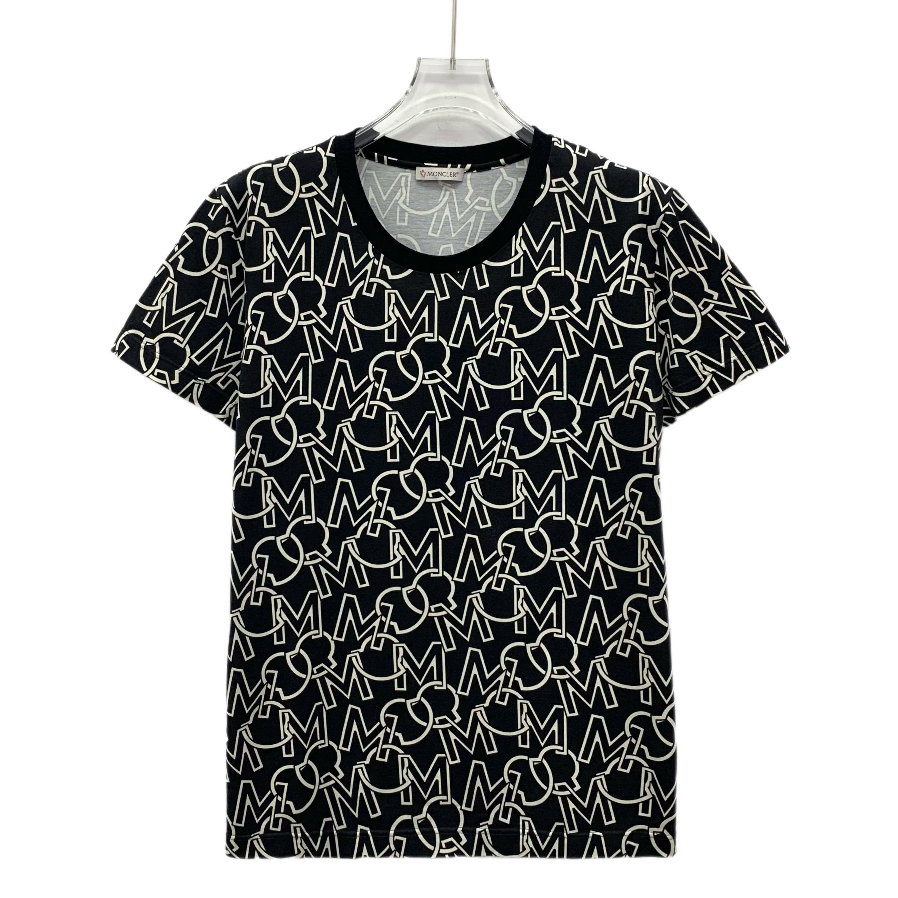 Moncler Moncler Logo Print T-Shirt Black (XL) Size US XL / EU 56 / 4 - 1 Thumbnail